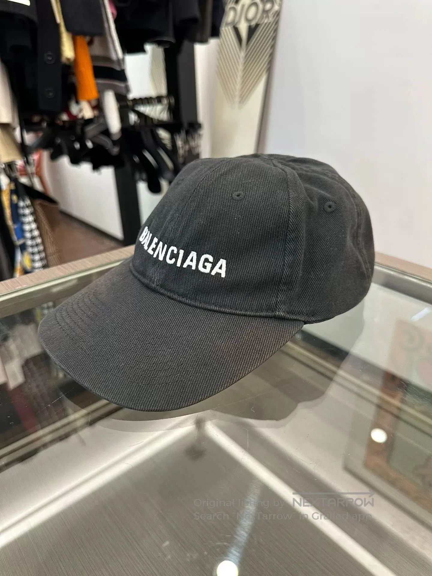 Balenciaga Balenciaga Logo Denim Baseball Cap. Size ONE SIZE - 1 Thumbnail