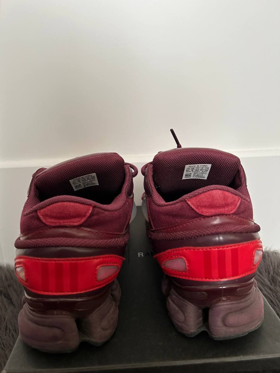 Adidas × Raf Simons Adidas Ozweego x Raf Simons 3 Burgundy Size US 8.5 / EU 41-42 - 4 Thumbnail