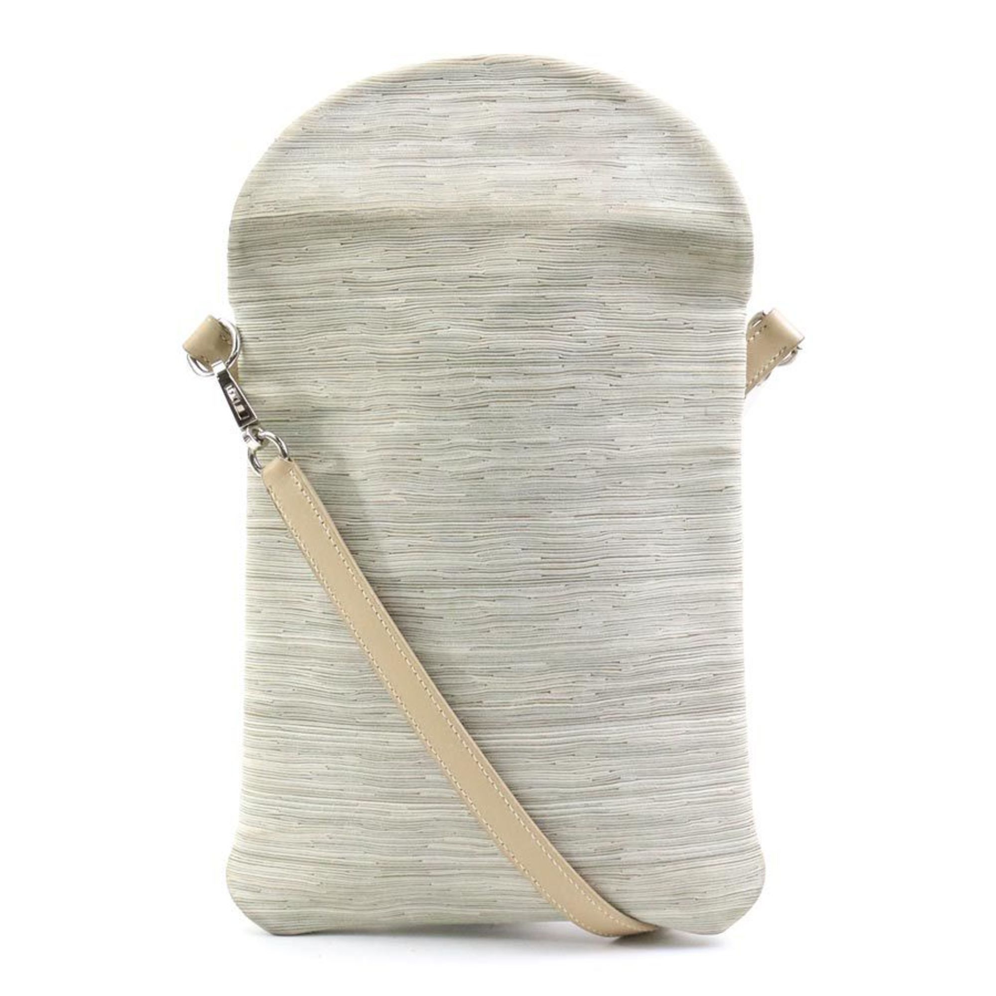 image of Hermes Shoulder Bag Pillow Vibrato Beige Silver Women's E58562F in White