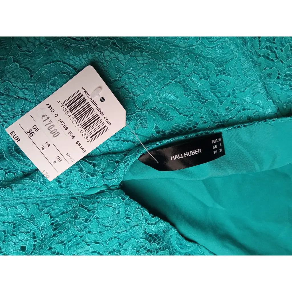 Other Beautiful Turquoise Lace dress Size S / US 4 / IT 40 - 4 Thumbnail