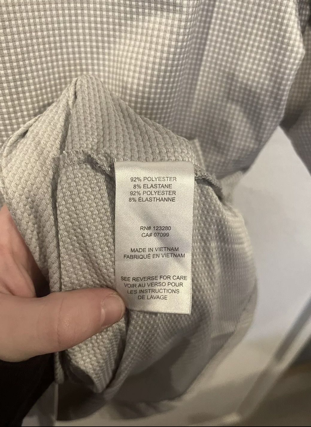 TravisMathew Travis Mathew Polo Shirt Men's XL White Gray Check Size US XL / EU 56 / 4 - 4 Thumbnail