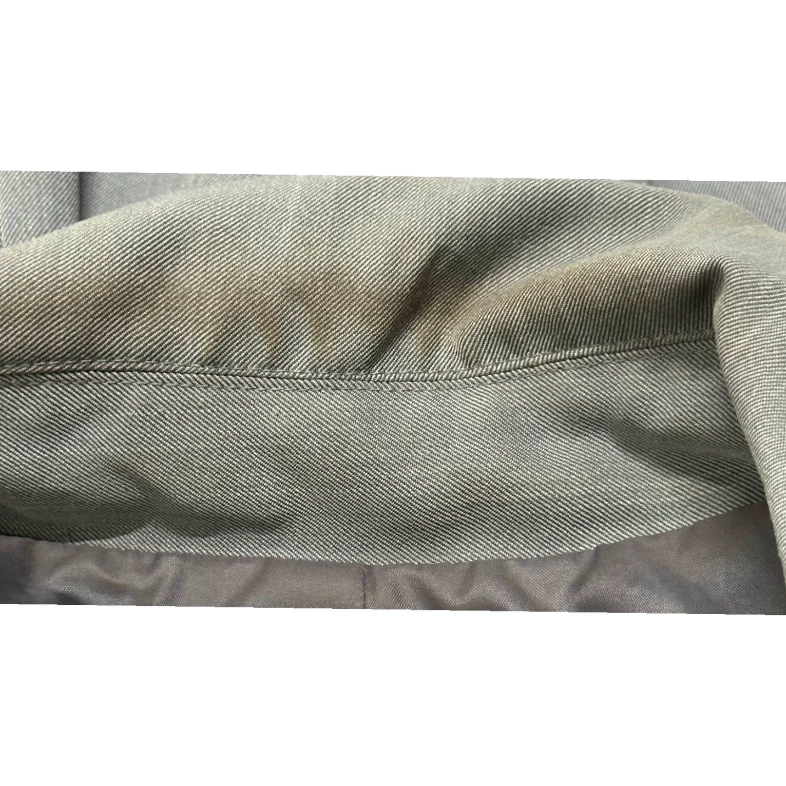 CO Nine & Co Blazer Womens Size 10 Gray Button Up Business Casual Office Career STAIN - Vintage? Size L / US 10 / IT 46 - 7 Thumbnail