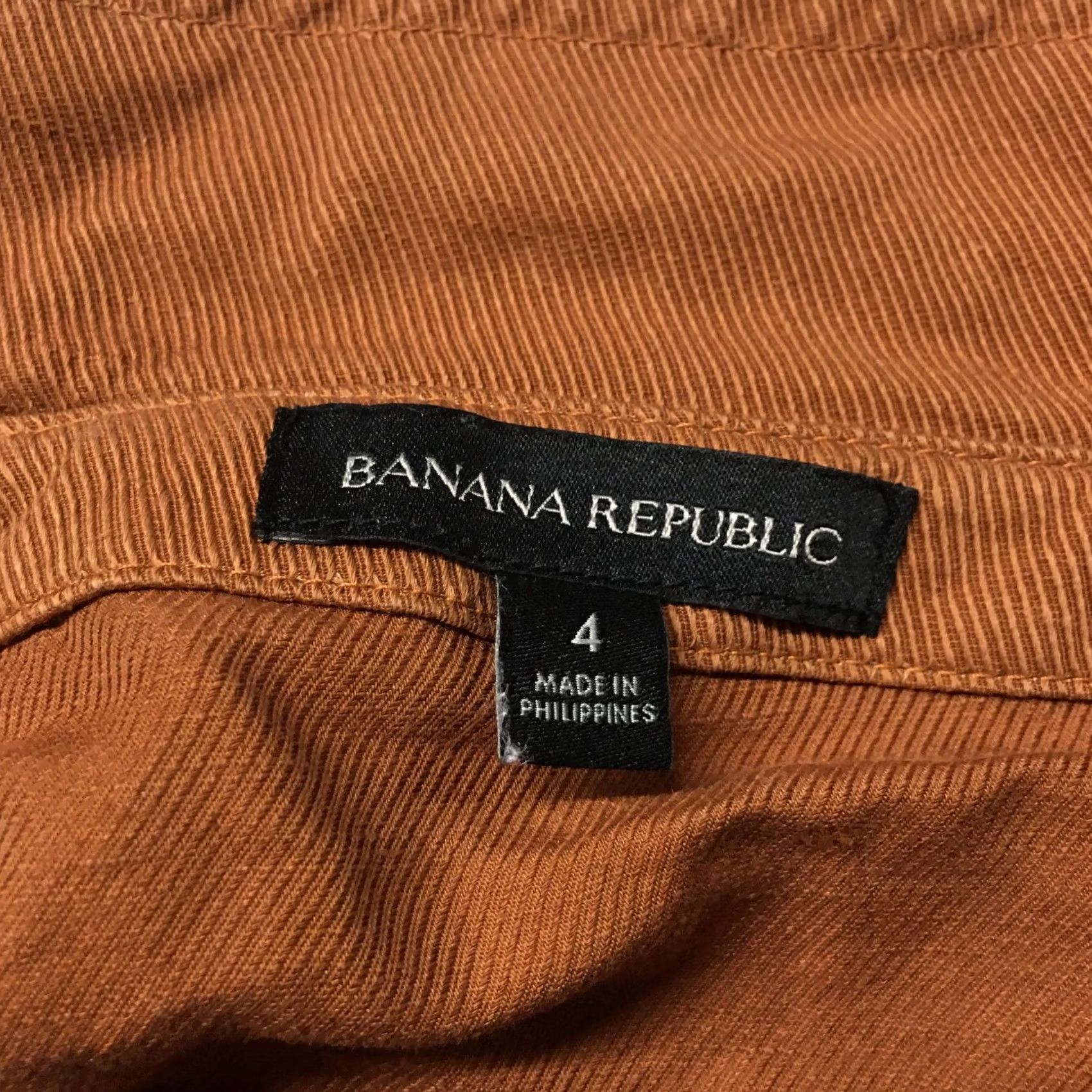 Banana Republic Banana Republic Belted Paperbag A Line Skirt Womens 4 Brown Corduroy Short Fall Spring Summer Casual Pockets Mens Womens Girls Boys Size 27" / US 4 / IT 40 - 7 Thumbnail