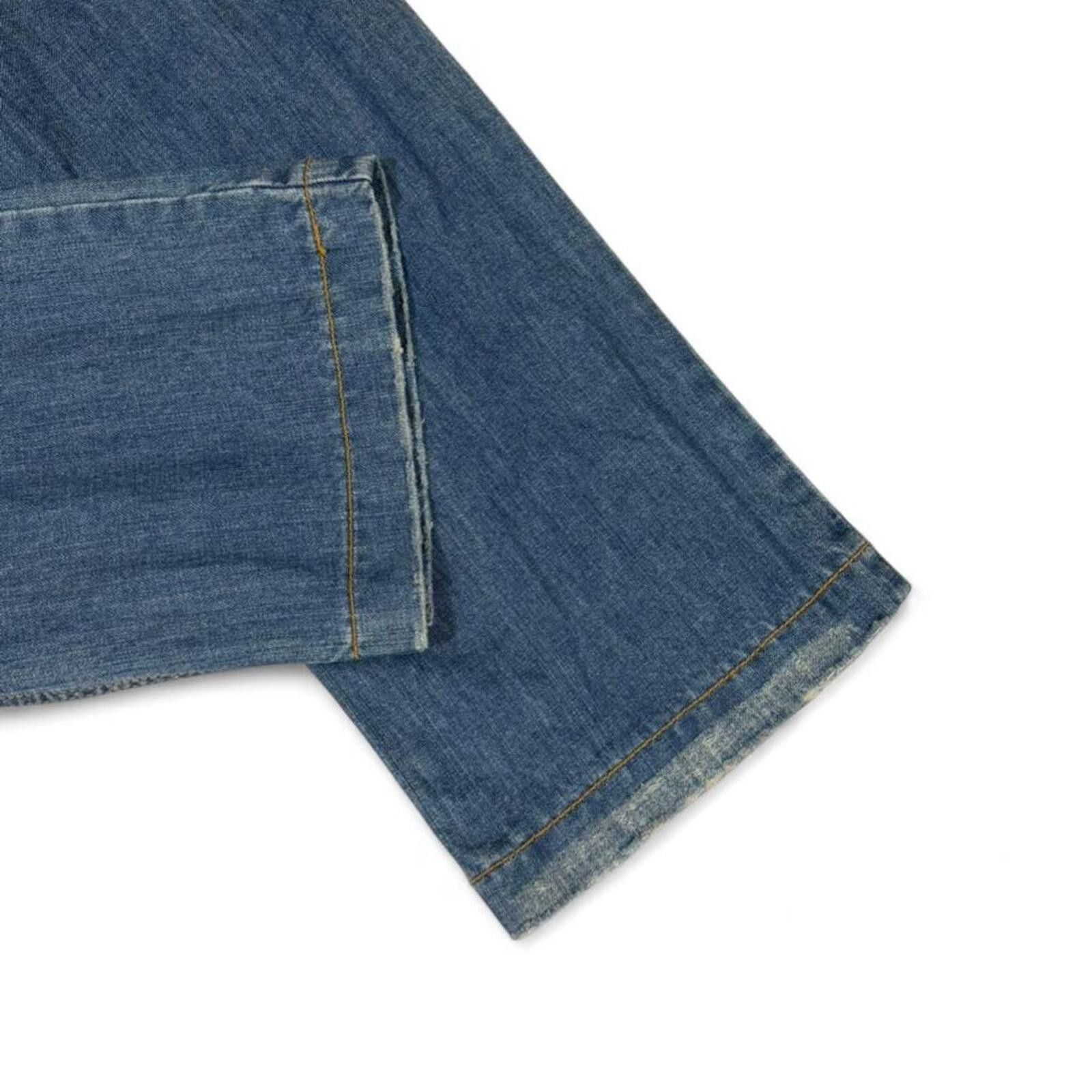True Religion Distressed flap pockets blue denim jeans with studs Size 32" / US 10 / IT 46 - 5 Thumbnail