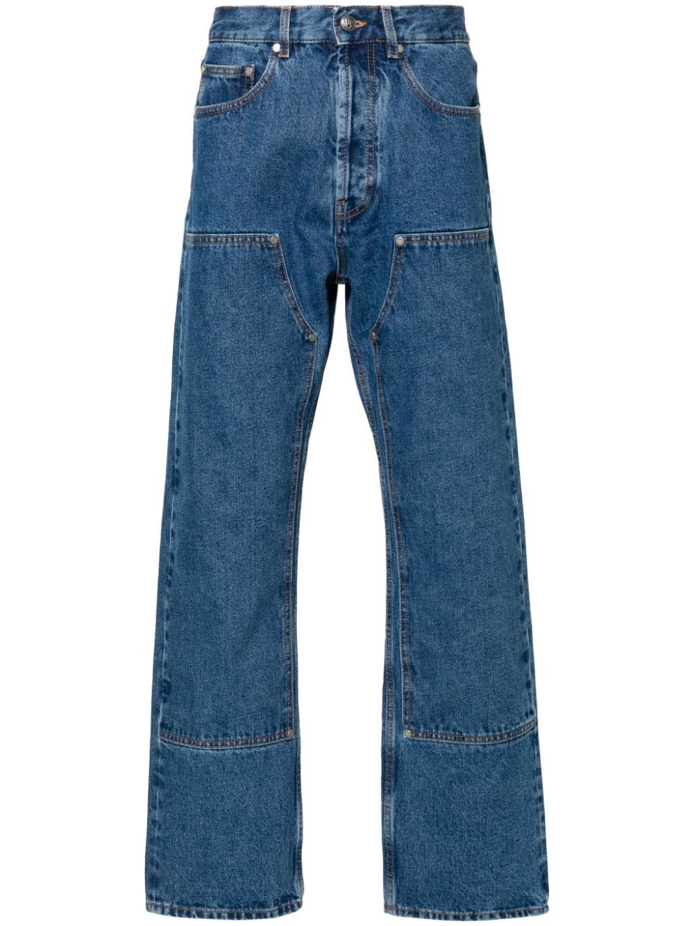 Palm Angels MONOGRAM DENIM JEANS Size US 30 / EU 46 - 1 Thumbnail