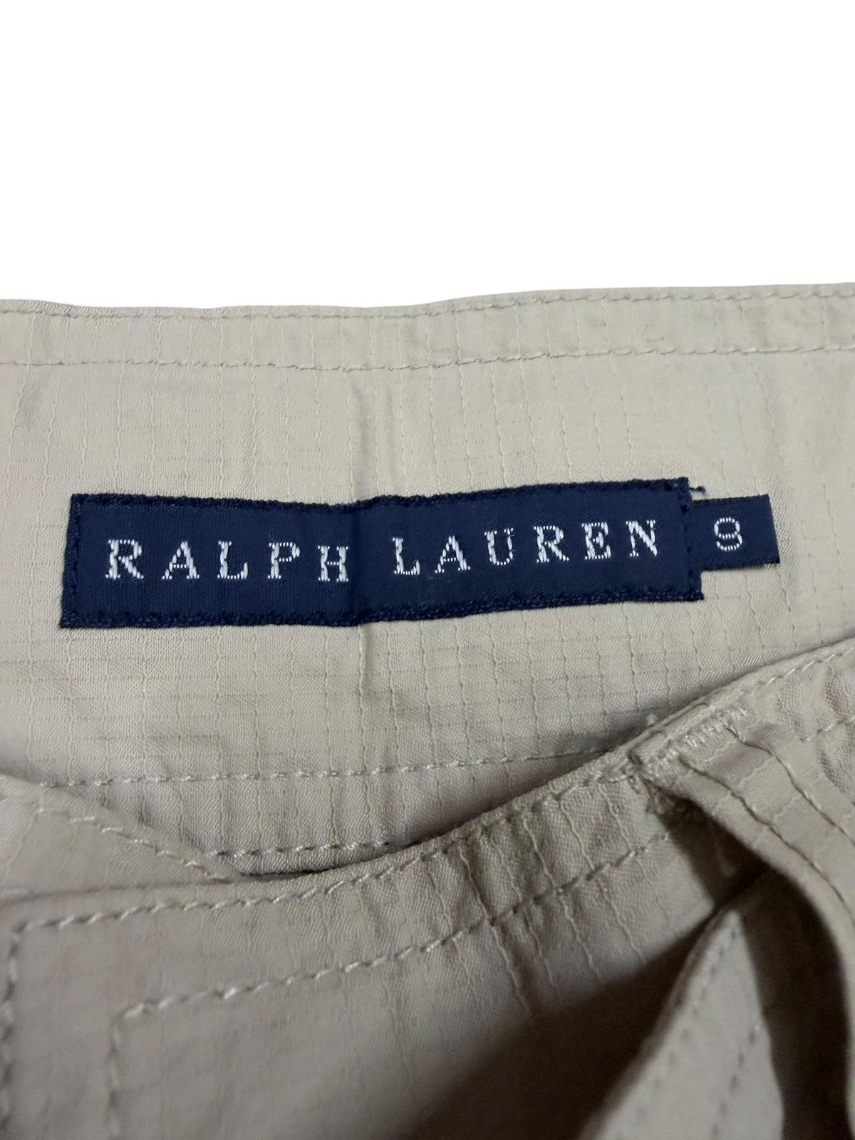 Polo Ralph Lauren Vtg🔥Polo Ralph Lauren Poplin Cargo Beige Pants Size US 29 - 4 Thumbnail