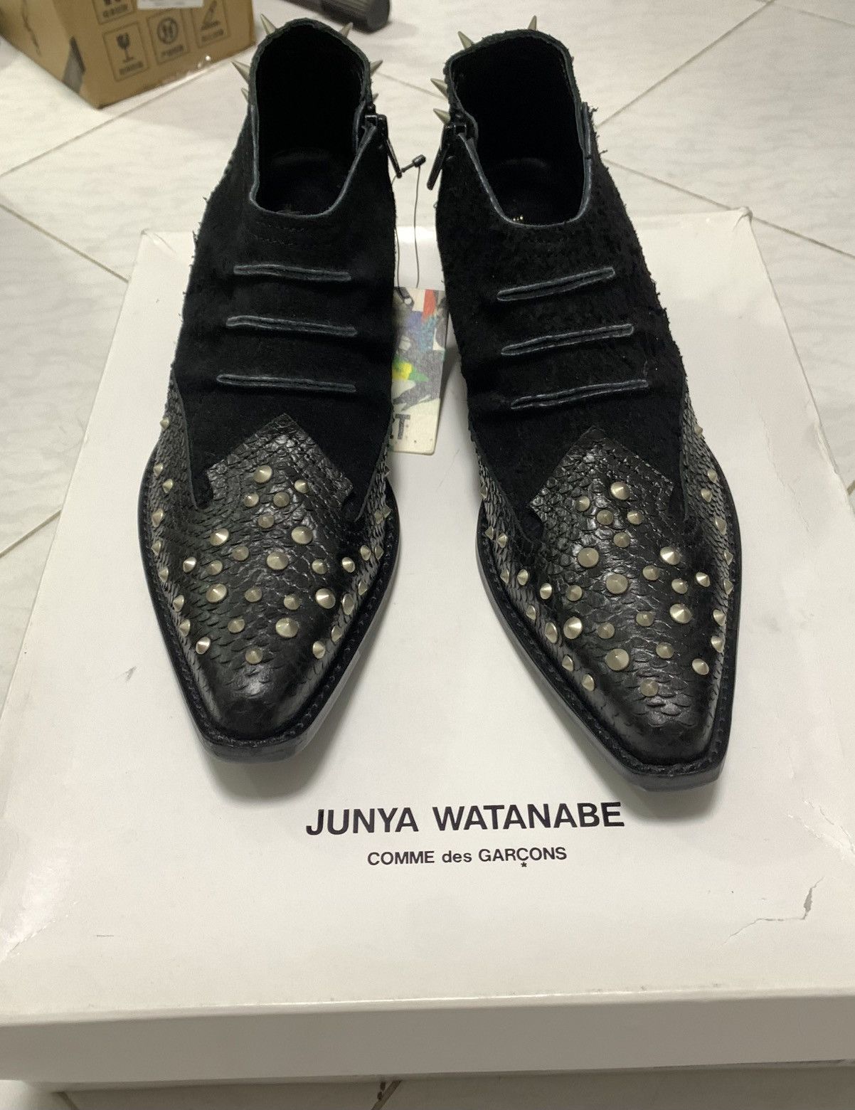 Junya Watanabe Junya watanabe Comme des garçons leather spiked ankle boots Size US 8 / IT 38 - 2 Thumbnail