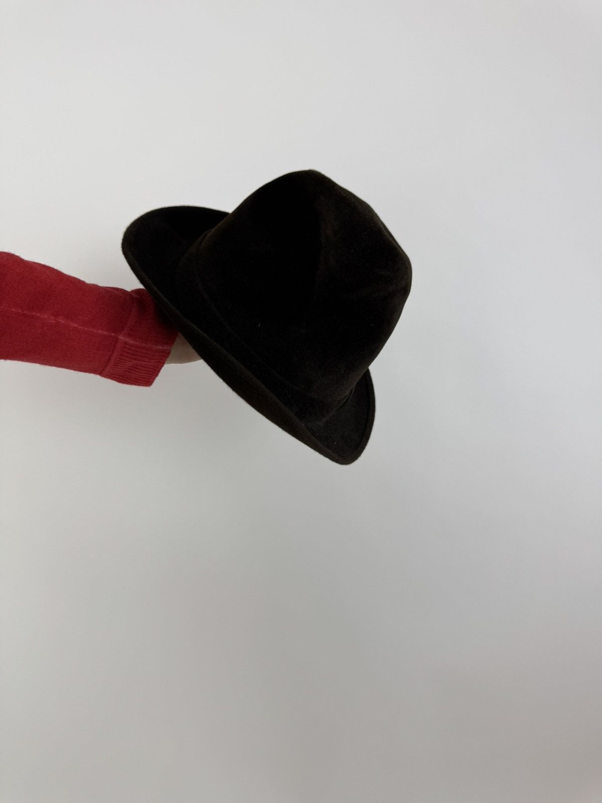 Designer × Vintage Mens brimmed hat WEGENER Velour Vintage Handmade Size 54-55 Size ONE SIZE - 8 Thumbnail
