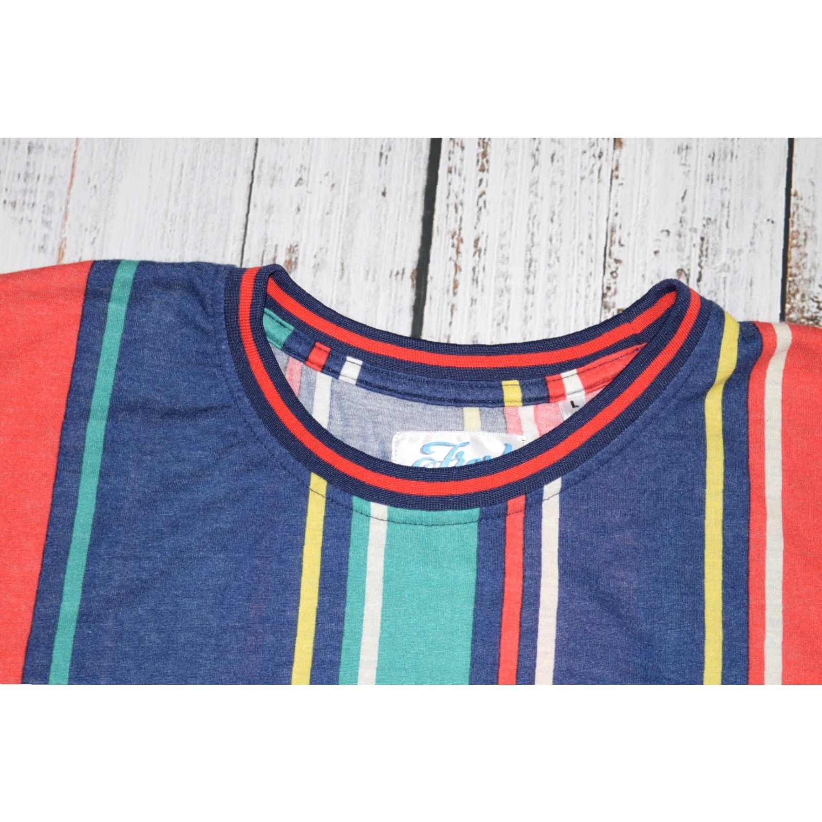 Prince FRESH PRINCE OF BEL AIR Shirt Mens Large Colorblock Striped Will Smith Slap 90s Button-Up 90s Multicolor Logo Size US L / EU 52-54 / 3 - 3 Thumbnail