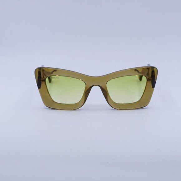 Gucci 🕶️ New Gucci GG1552S 004 Brown/Light Green Sunglasses Size ONE SIZE - 3 Thumbnail