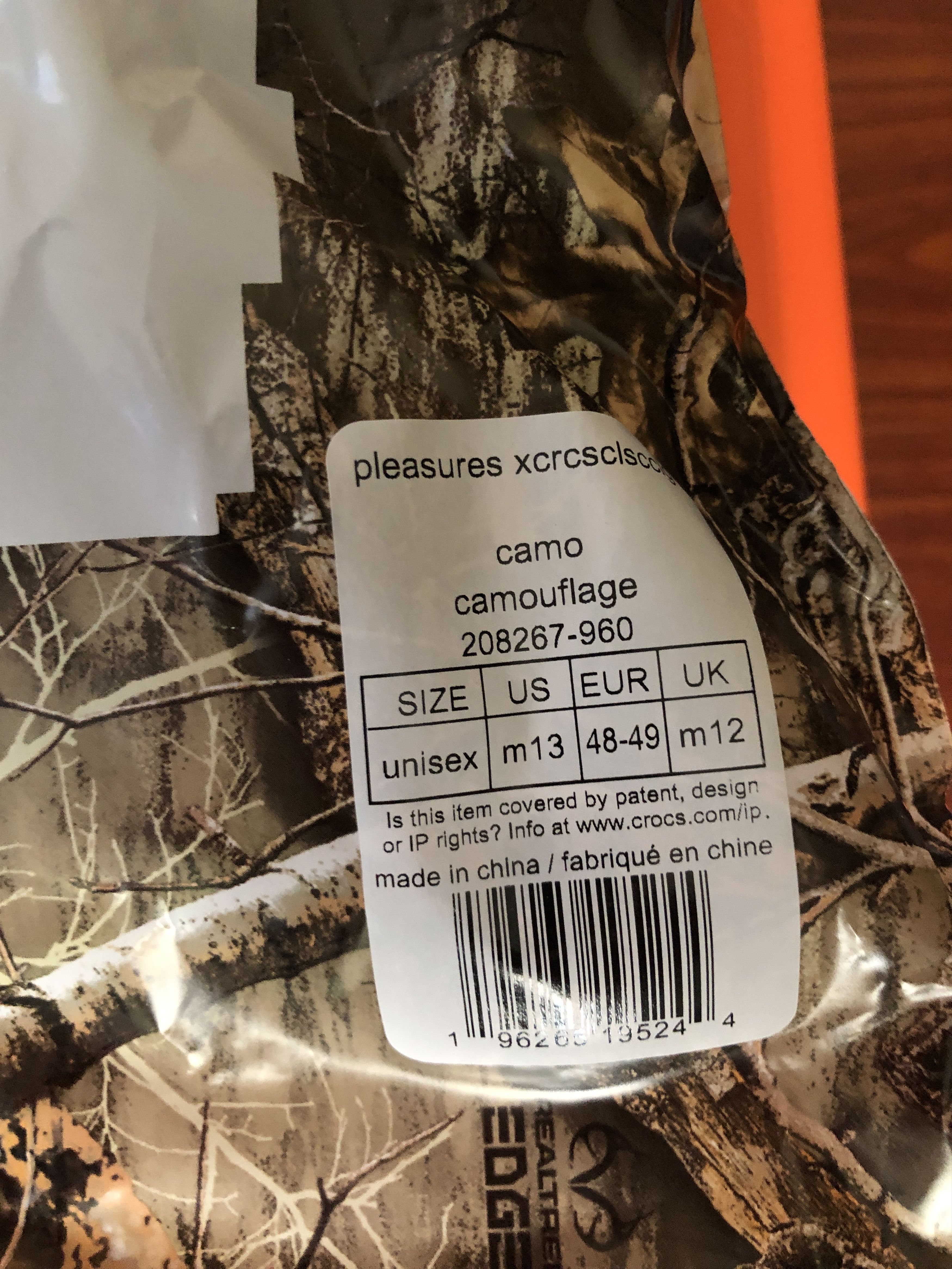 Pleasures Pleasures Skeleton Crocs Camo Size US 13 / EU 46 - 5 Thumbnail