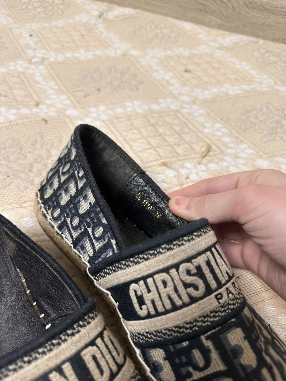 Dior 🔥 Dior Granville Oblique CD Logo Embroidered Espadrille Rare Size US 9 / IT 39 - 5 Thumbnail