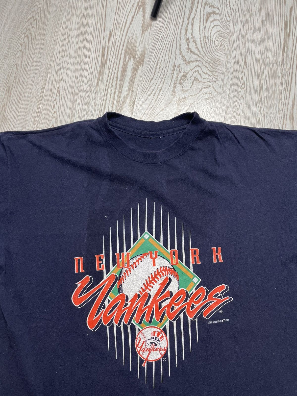 New York Yankees Vintage 1993 New York Yankees Athletic Logo tshirt size XL Size US XL / EU 56 / 4 - 2 Thumbnail