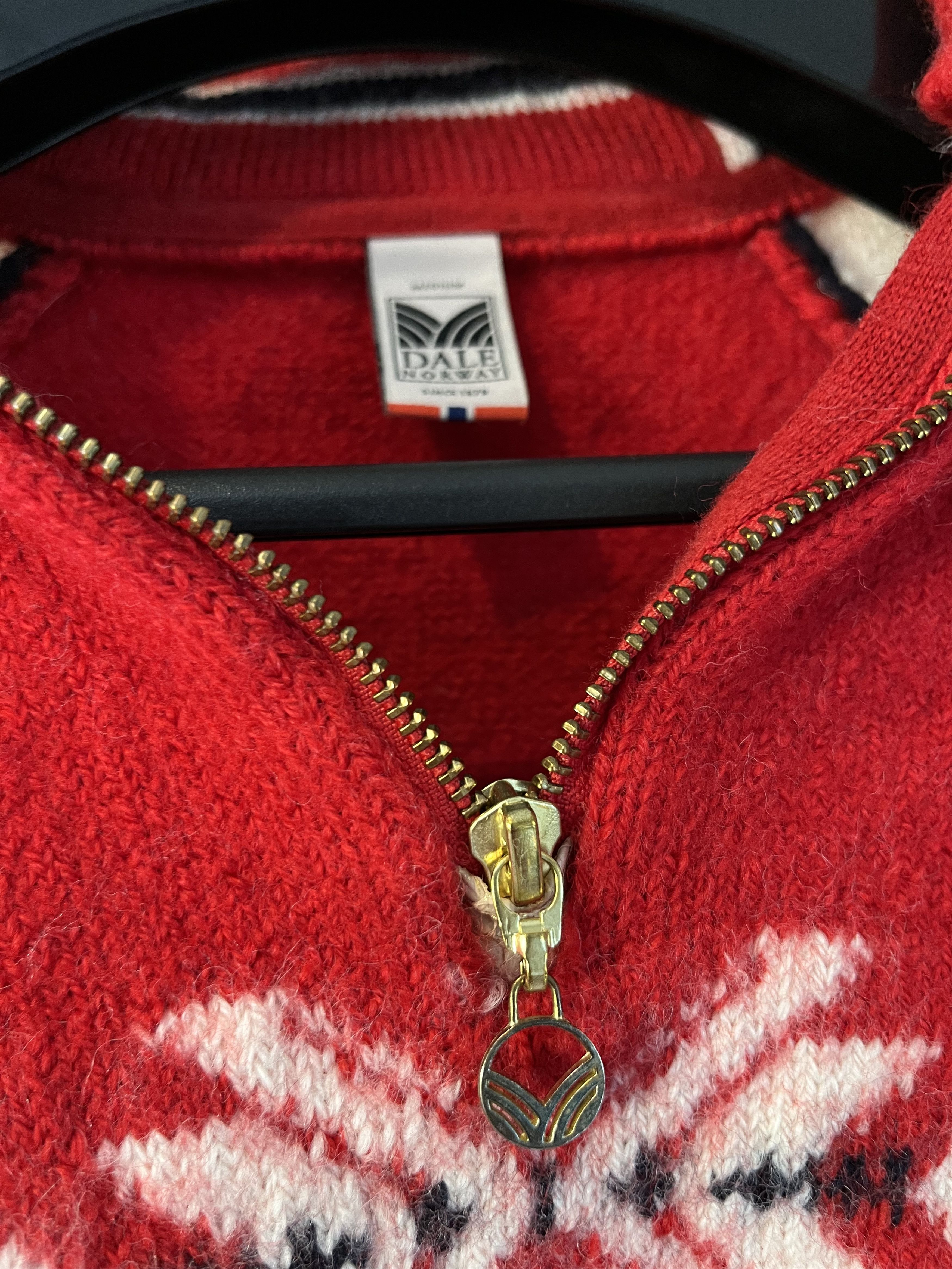 Dale Of Norway × Vintage Dale of Norway Norwegian Scandinavian Olympic Wool Zip Knit Size M / US 6-8 / IT 42-44 - 5 Thumbnail