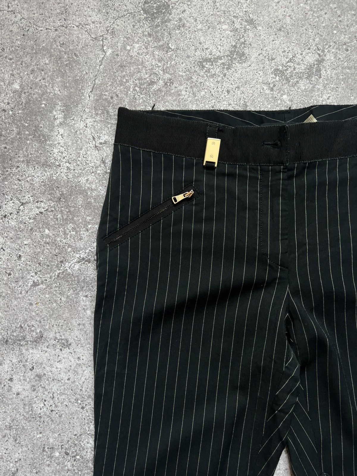 Dolce & Gabbana Dolce & Gabbana Wool Trousers Pants Striped Size 28" / US 6 / IT 42 - 4 Thumbnail