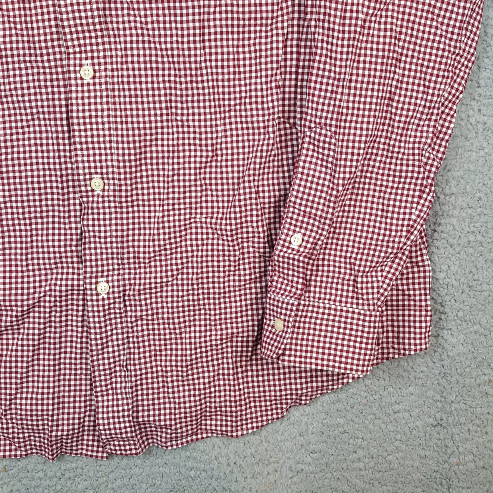Ralph Lauren VINTAGE Ralph Lauren Men's Button-Down Shirt XL Red Gingham Plaid Collared Long Sleeve Casual Workwear 90s Retro Size US XL / EU 56 / 4 - 4 Thumbnail