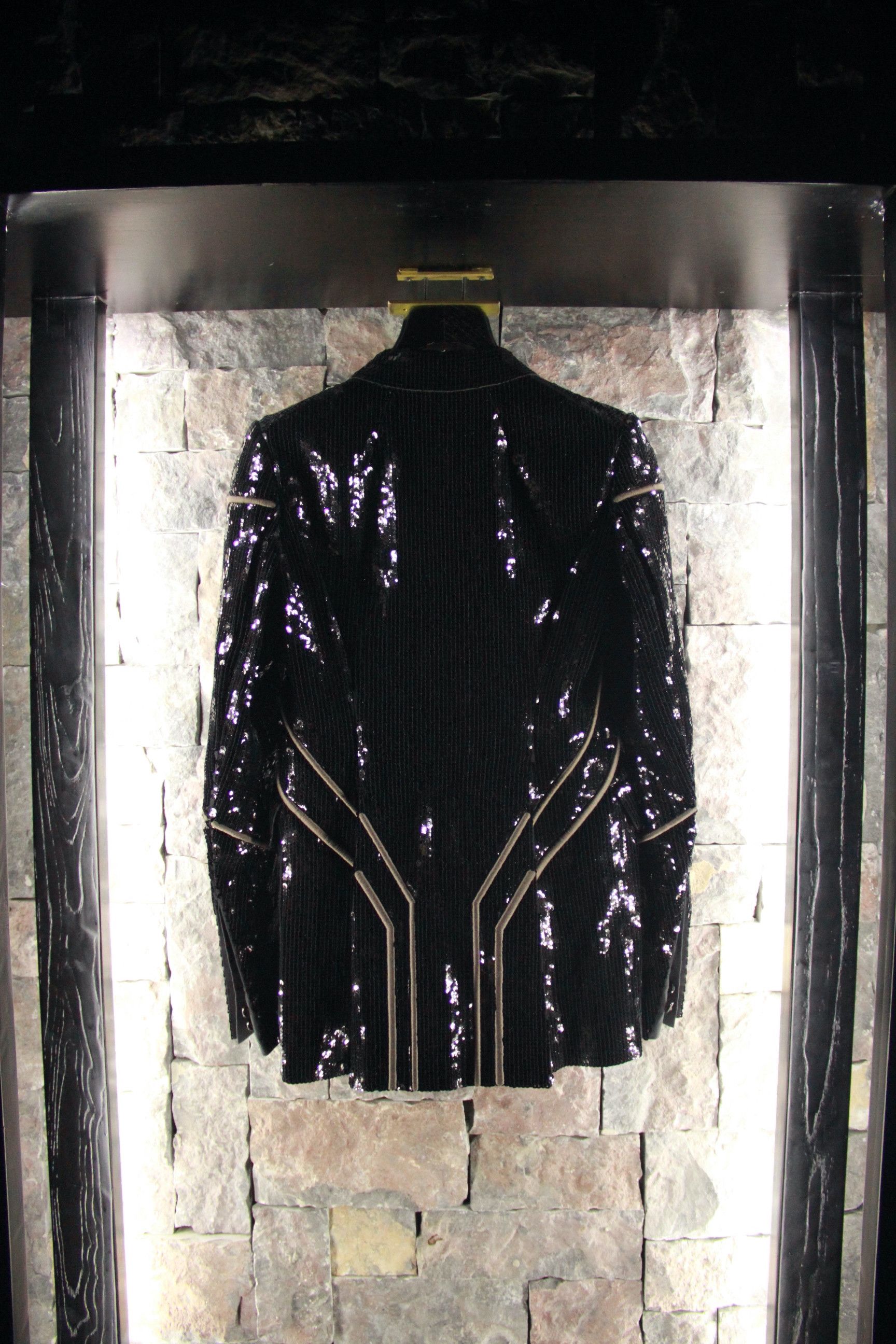 Rick Owens Black Sequin Blazer Size US XS / EU 42 / 0 - 4 Thumbnail