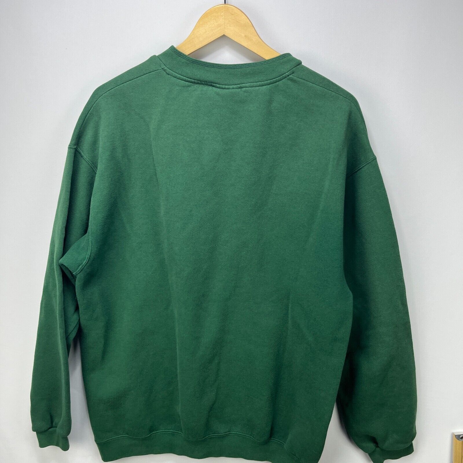 Lee × Vintage Vintage 90s Sun Faded Blank Forest Green USA Large Lee Size US L / EU 52-54 / 3 - 8 Thumbnail