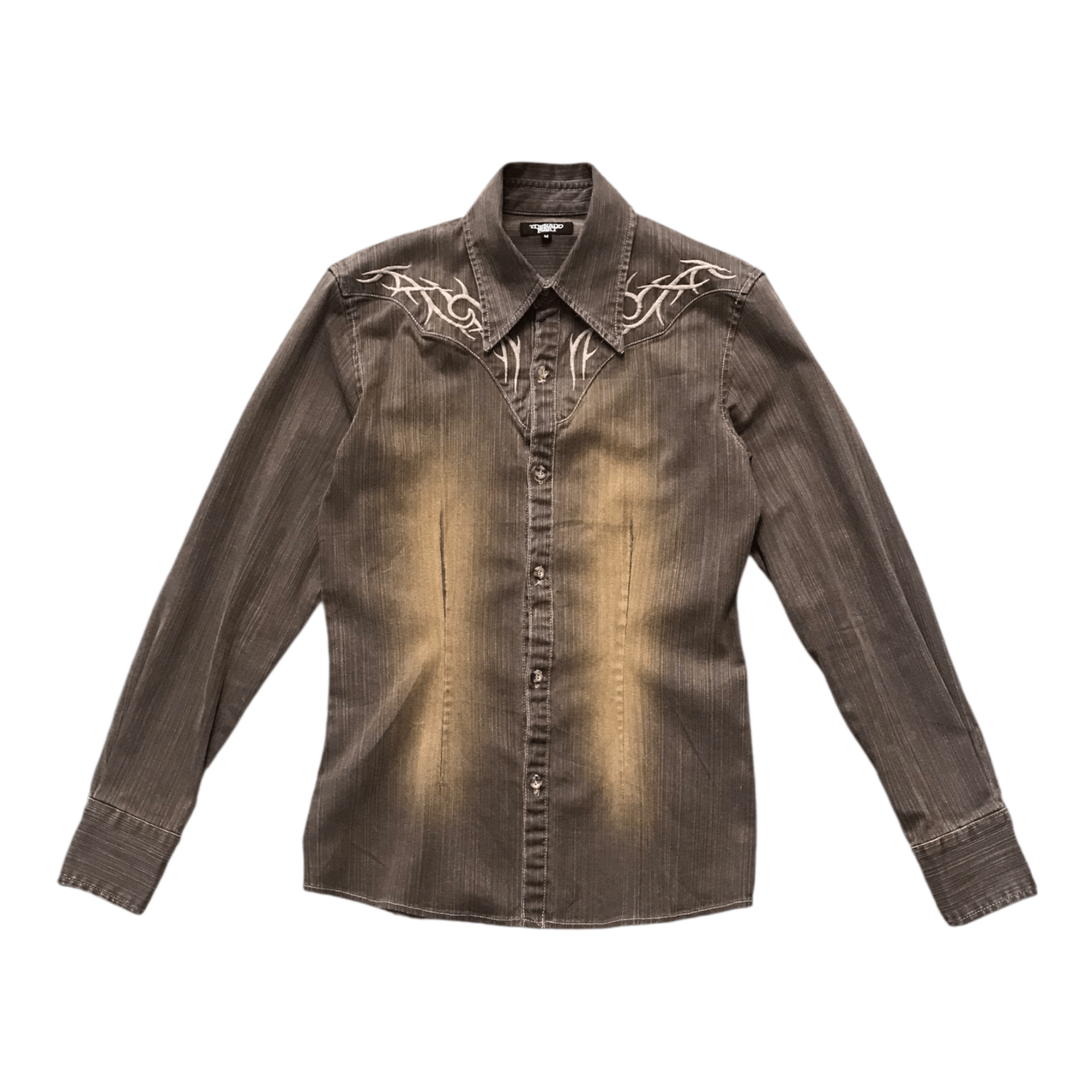 Tornado Mart Tornado Mart Style Cowboy Denim Shirt Size US S / EU 44-46 / 1 - 2 Thumbnail