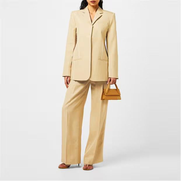 Jacquemus o1g2r1mq1024 Trousers in Beige Size 27" / US 4 / IT 40 - 6 Thumbnail