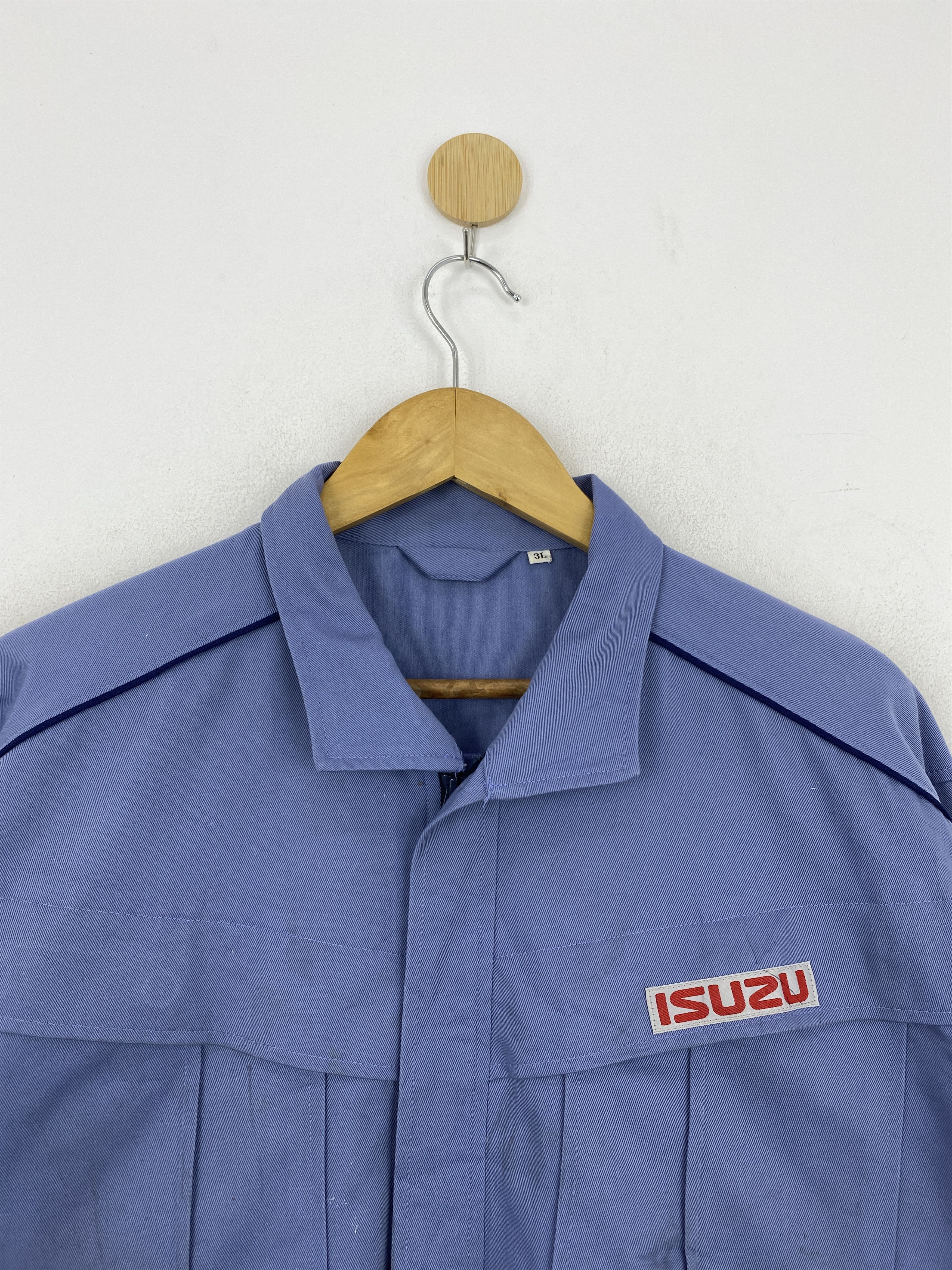 Japanese Brand Vintage Dirty Isuzu Zipper Up Worker Jacket JA0073 Size US XXL / EU 58 / 5 - 2 Thumbnail