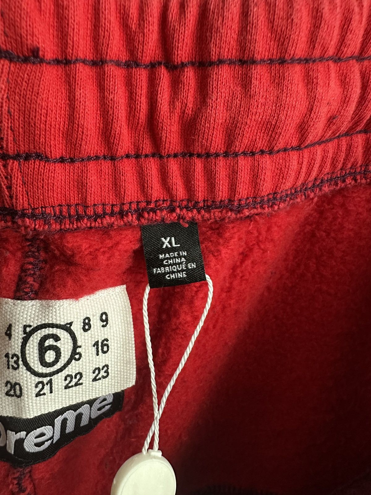 Maison Margiela × Supreme Supreme x MM6 Maison Margiela Eagle Sweatpants Purple Red Size US 36 / EU 52 - 7 Thumbnail