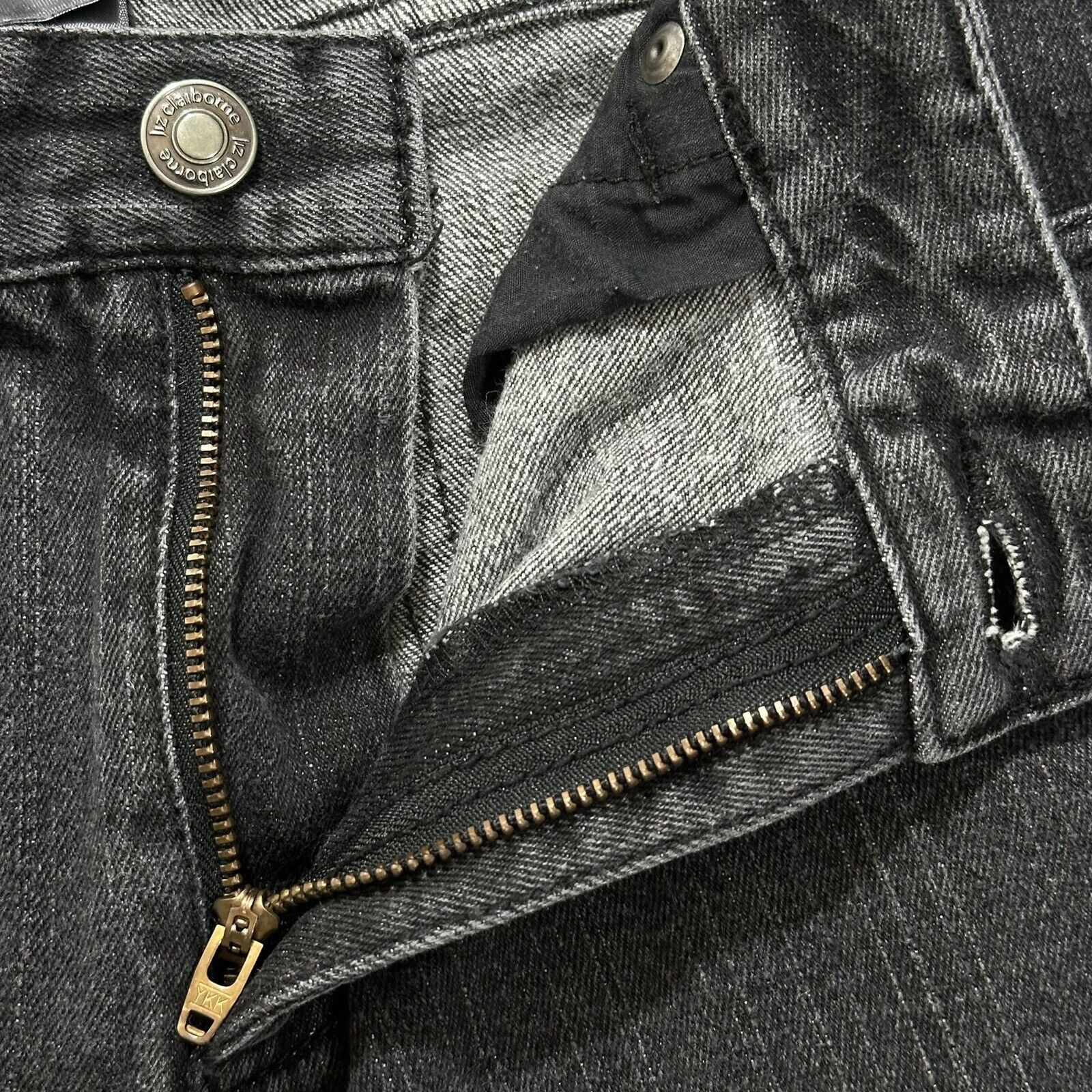 Liz Claiborne Liz Claiborne 8 Regular Slim Bootcut Jeans Dark Gray Denim Size 30" / US 8 / IT 44 - 5 Thumbnail