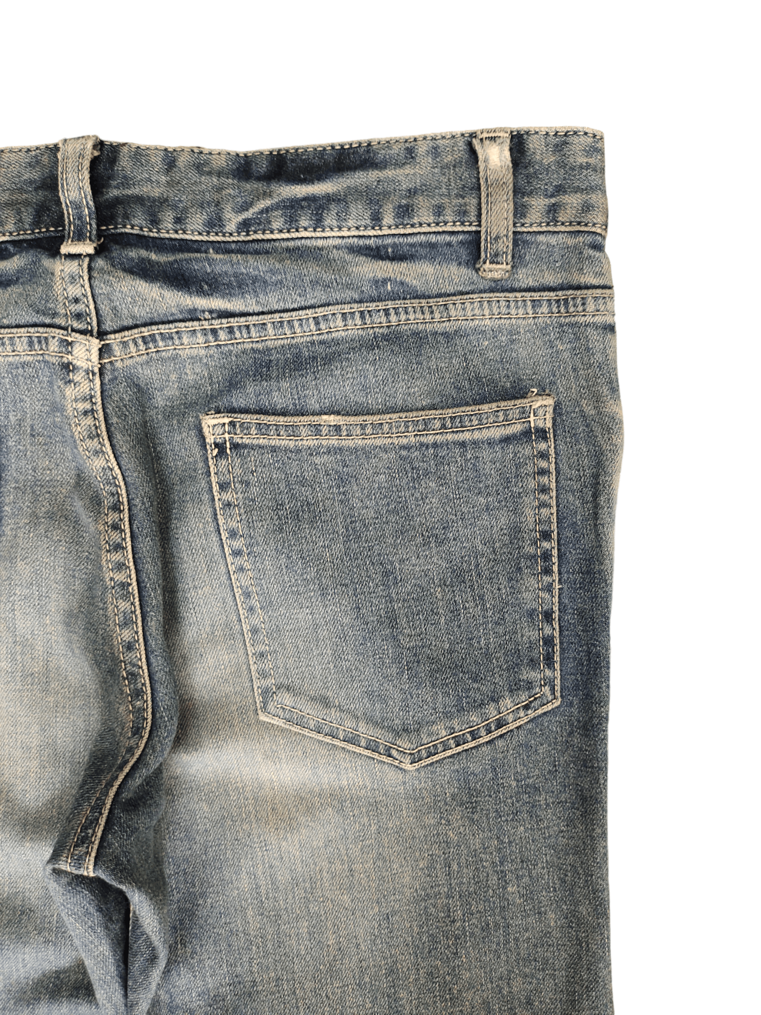 Comme des Garcons × Undercover Japanese Brand Ship Jet Blue Skinny Stone Wash Denim Pants Size US 30 / EU 46 - 10 Thumbnail