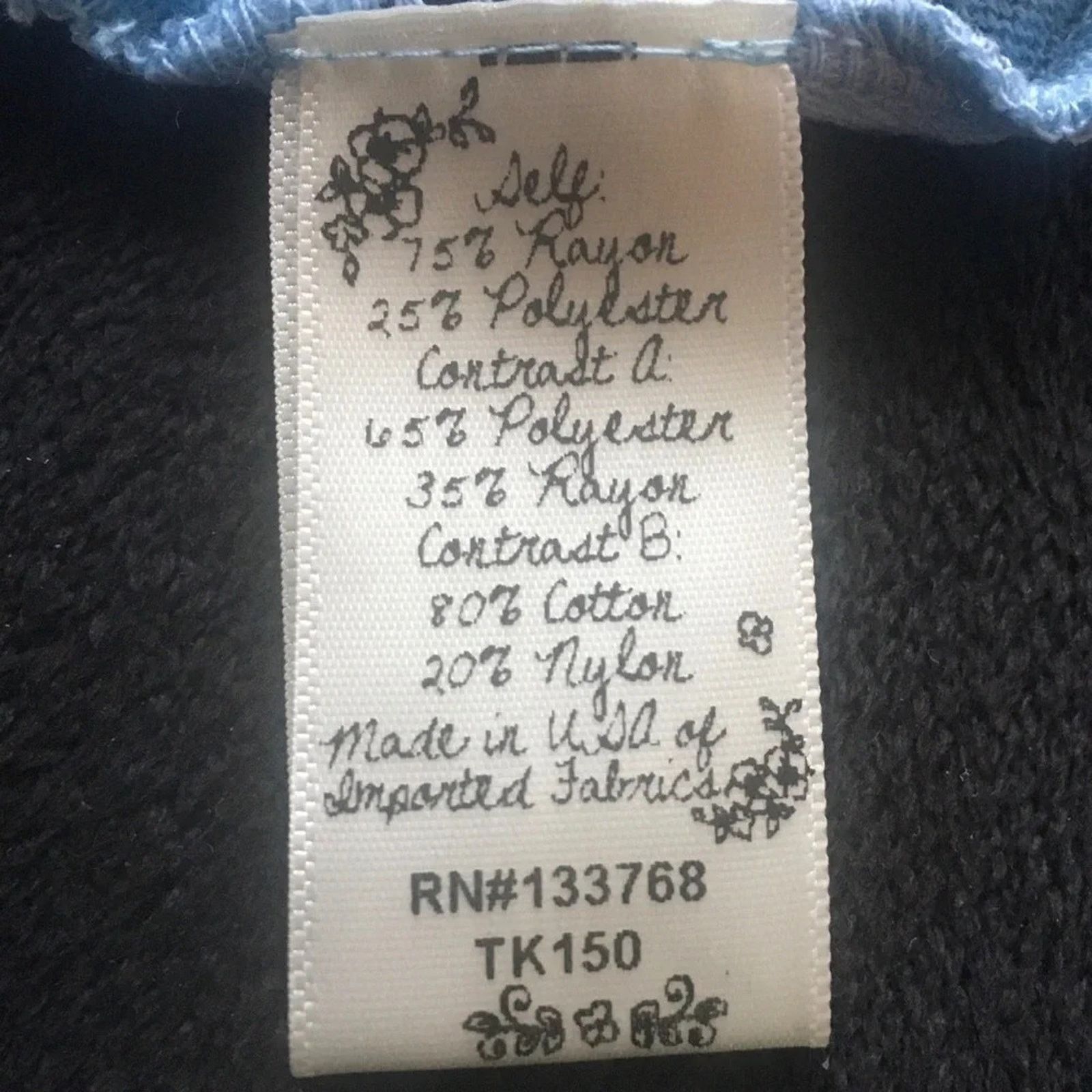 The Unbranded Brand Scrapbook scoop neck mixed print sweater, size 3X. Size 3XL / US 20-22 - 6 Thumbnail