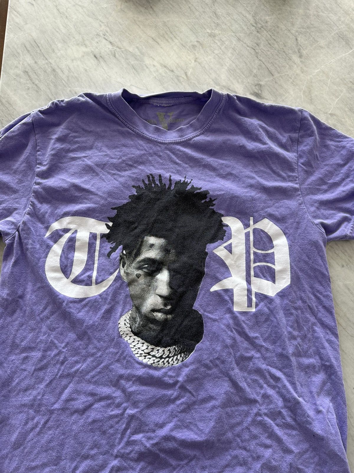 Vlone Vlone x NBA Youngboy TOP tee Size US M / EU 48-50 / 2 - 1 Thumbnail