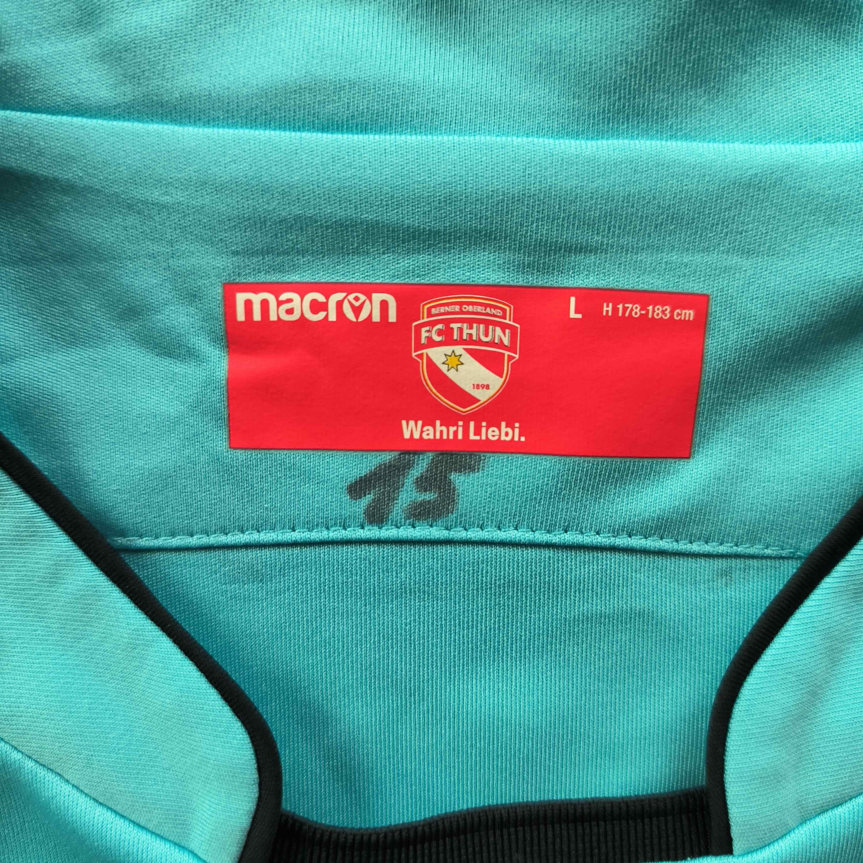 Macron FC Thun 2019-20 Macron away #14 football jersey size L Size US L / EU 52-54 / 3 - 4 Thumbnail