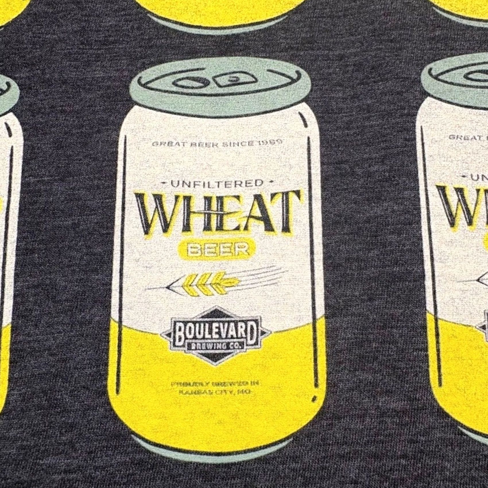 Vintage Charles Hustle T-Shirt Things Got A Little Hazy Boulevard Wheat Beer Gray S Mens XSmall Size US S / EU 44-46 / 1 - 7 Thumbnail