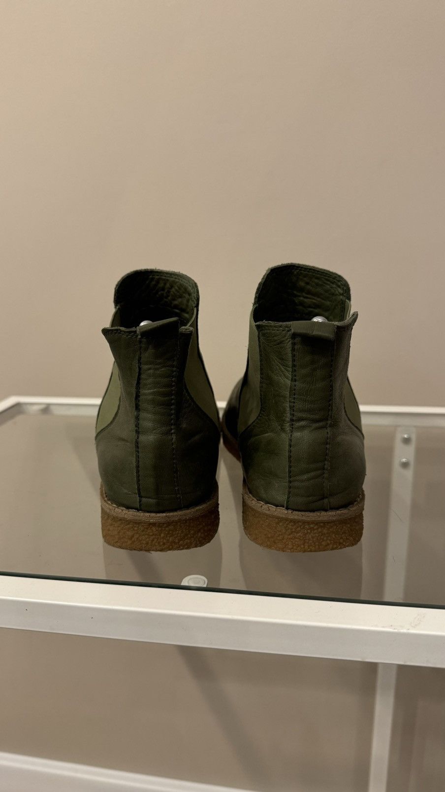 Genuine Leather Andrea Conti shoes green booties boost leather Size US 9 / IT 39 - 4 Thumbnail