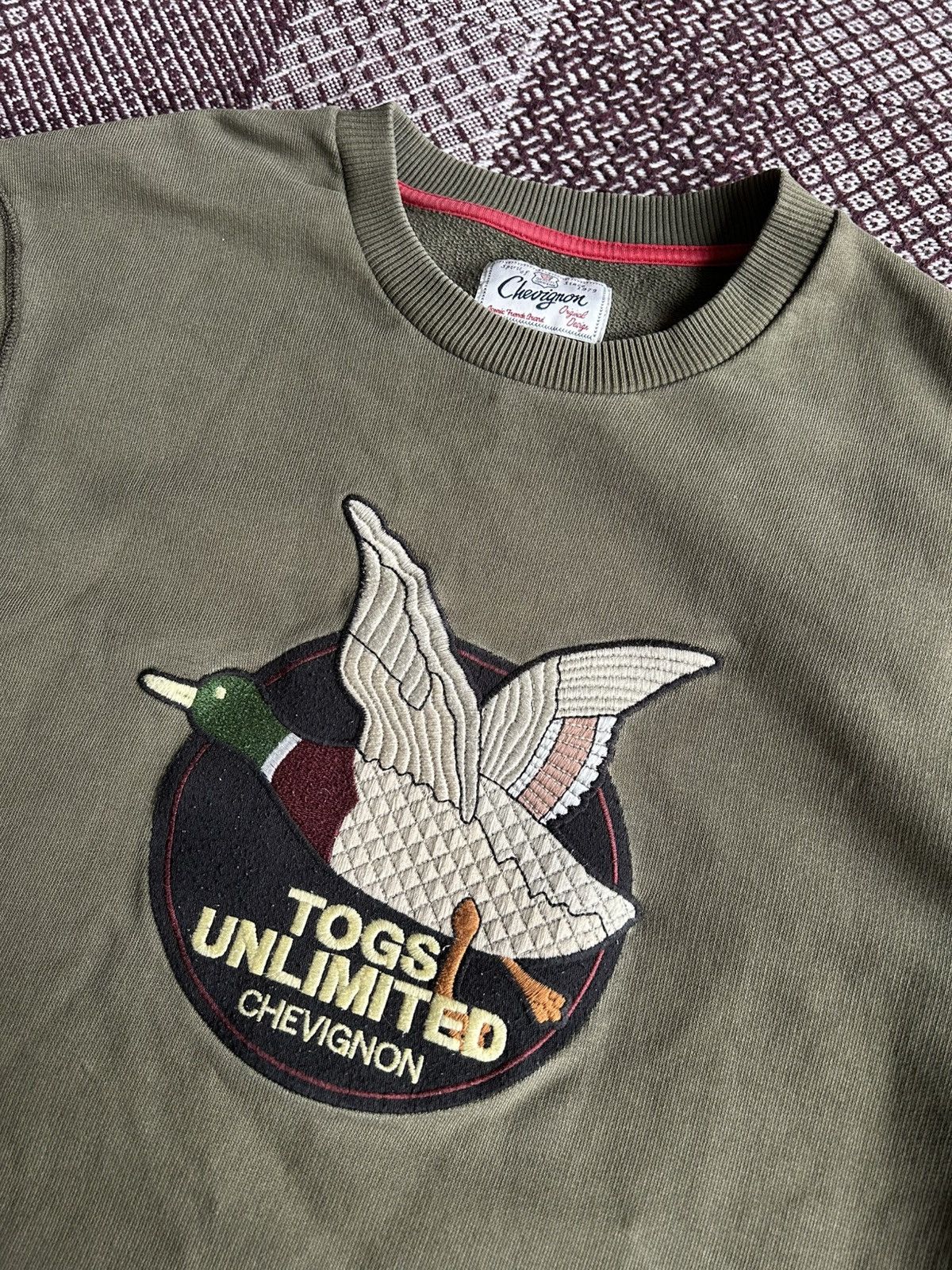 Chevignon × Vintage Chevignon Unlimited Sweatshirt Olive Green Streetwear Size S Size US S / EU 44-46 / 1 - 5 Thumbnail