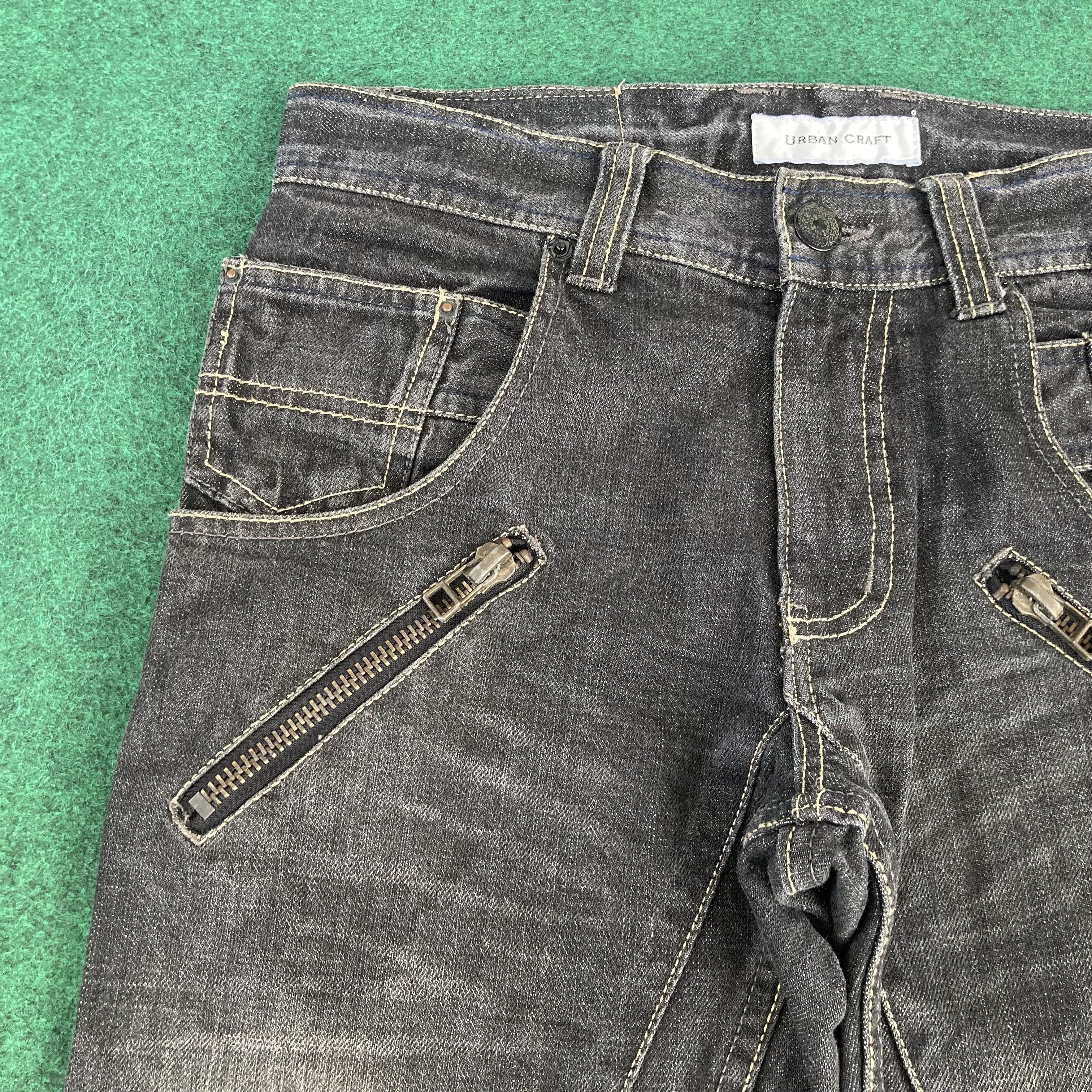 Japanese Brand 30x34 Urban Craft Trouser Flared Japanese Streetwear Jeans Size US 30 / EU 46 - 4 Thumbnail