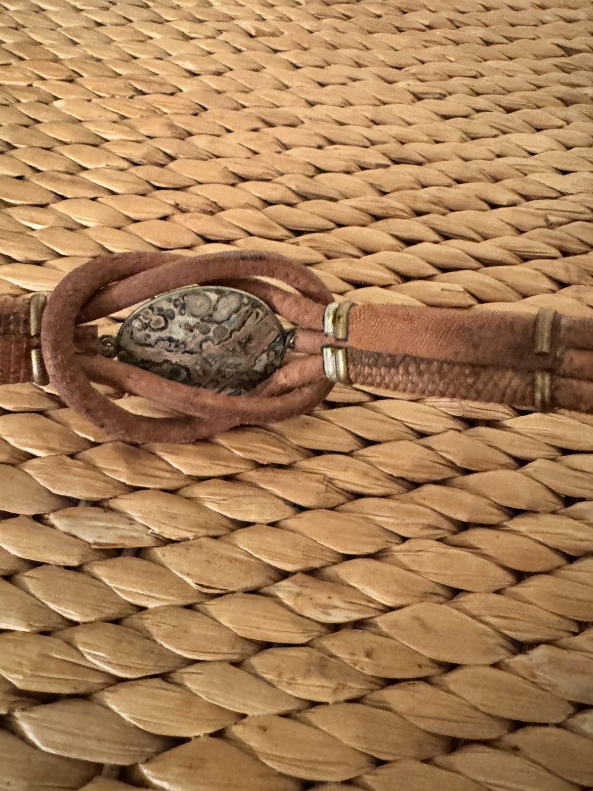 Native Native Leather & Snakeskin handmade belt Size ONE SIZE - 3 Thumbnail