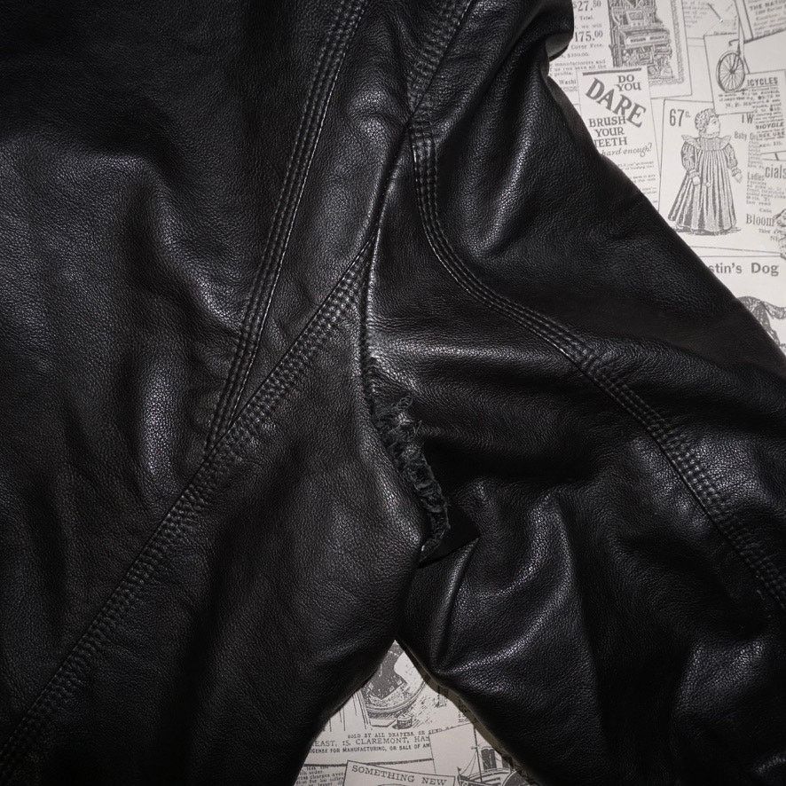 Levi's XL -Vintage Y2K Levis button up Sherpa collar leather jacket Size US XL / EU 56 / 4 - 5 Thumbnail