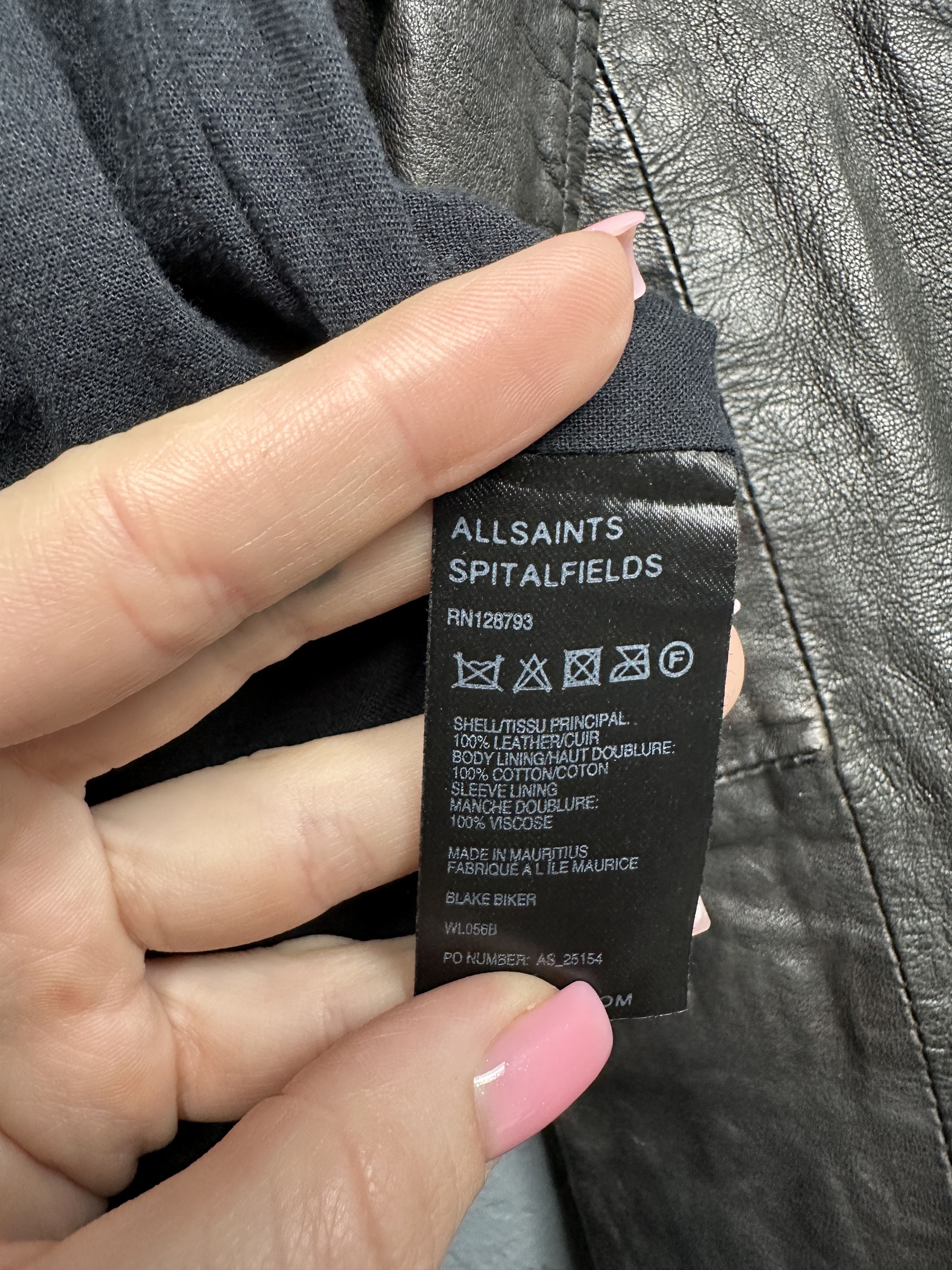Allsaints Allsaints Womens Blake Biker Leather Jacket Size S / US 4 / IT 40 - 11 Thumbnail