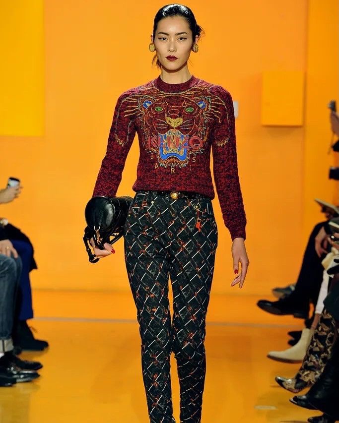 Kenzo KENZO - Tiger knit wool sweater Size XS / US 0-2 / IT 36-38 - 2 Thumbnail