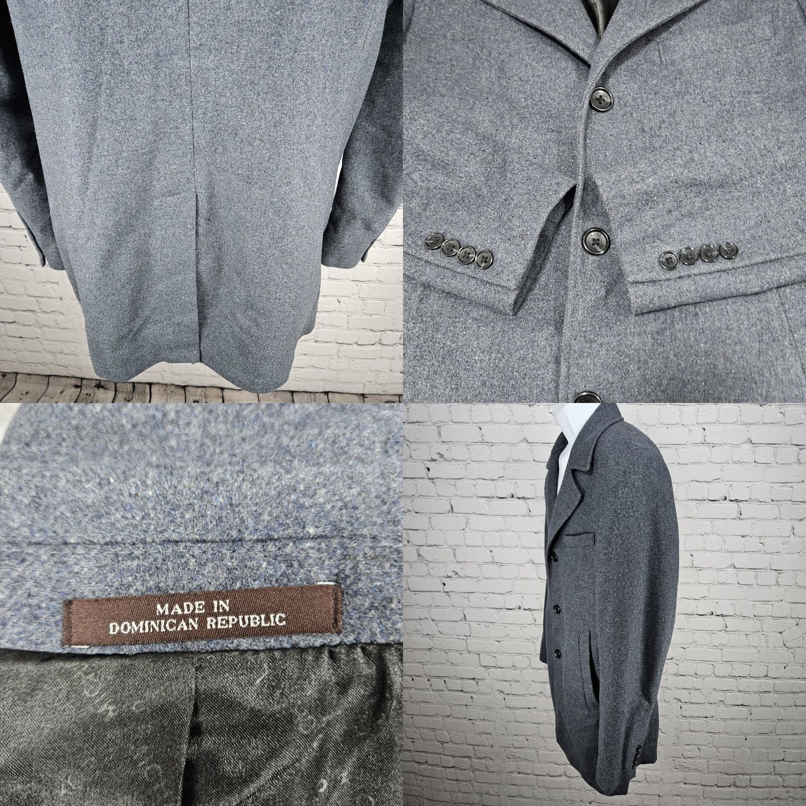 Michael Kors Michael Kors Coat Wool Gray Buttoned Notch Lapel Inner Pockets Over Coat 40R Mens Classic Solid Mid-Length Coat Size US XXS / EU 40 - 9 Thumbnail
