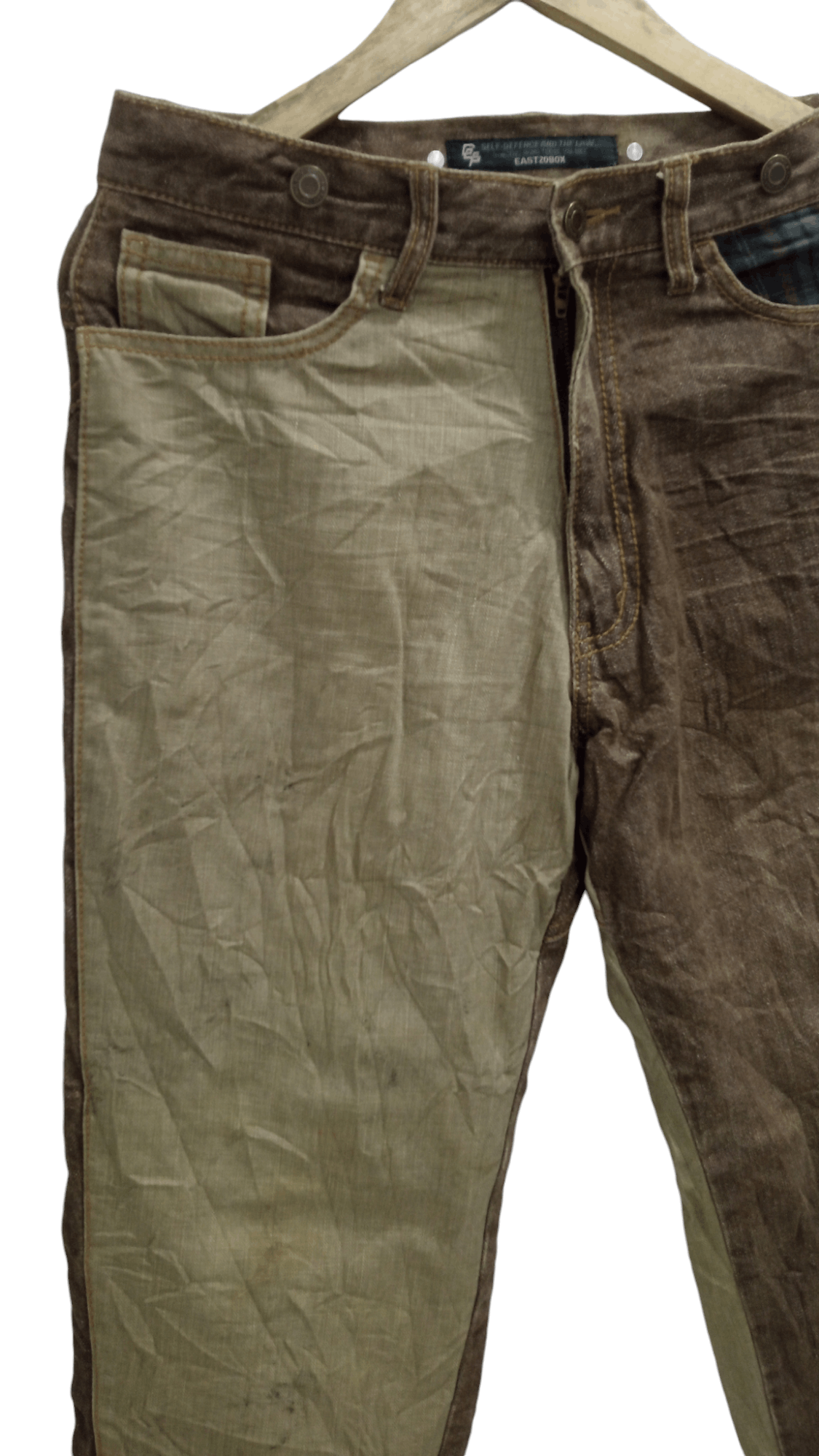 Japanese Brand × Vintage 🔥🔥TETB The East Twenty Box Two Tones Colour Pants Size US 31 - 4 Thumbnail