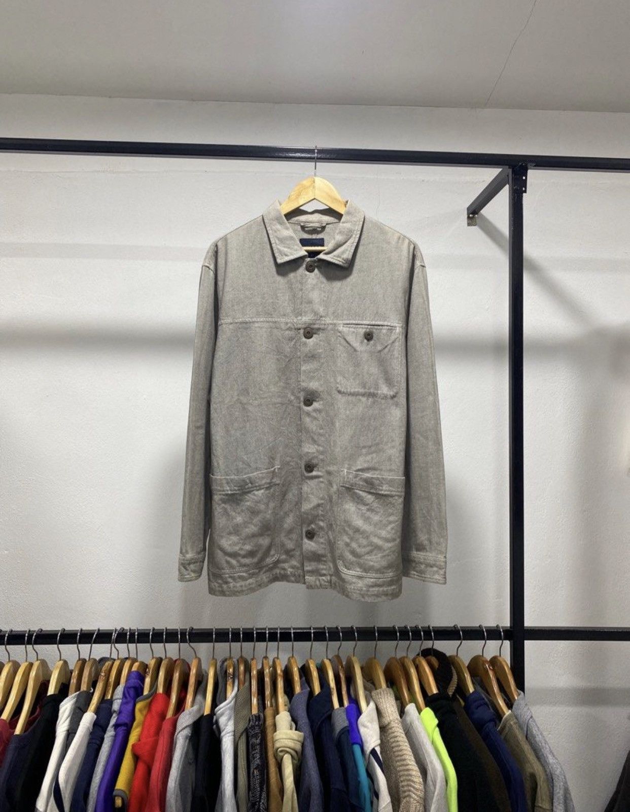 Japanese Brand × Vintage Uniqlo Chore Jacket 90s Size US L / EU 52-54 / 3 - 1 Thumbnail