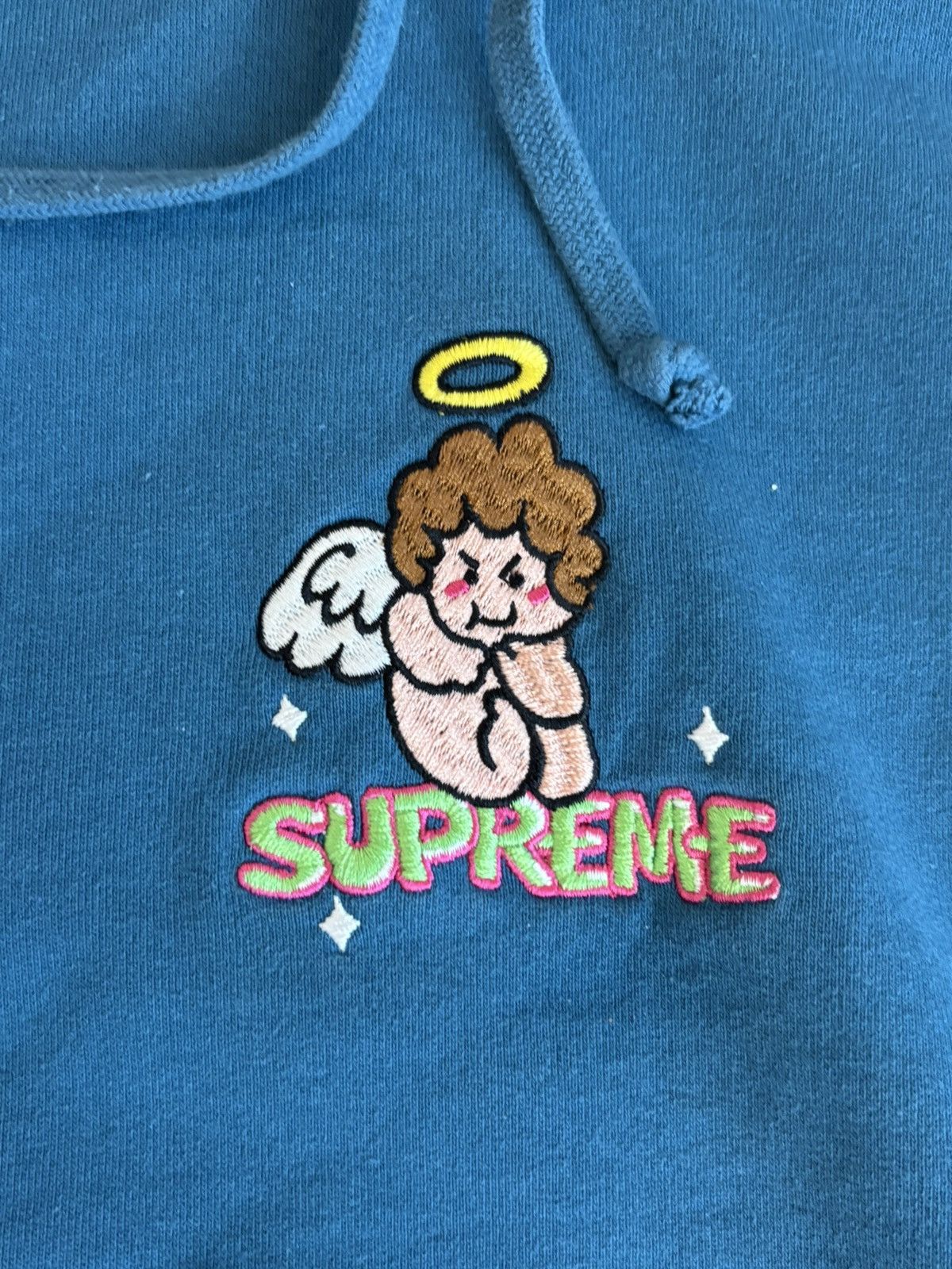 Supreme Supreme Angel Hooded Sweatshirt Blue M AOI Design Size US M / EU 48-50 / 2 - 2 Thumbnail