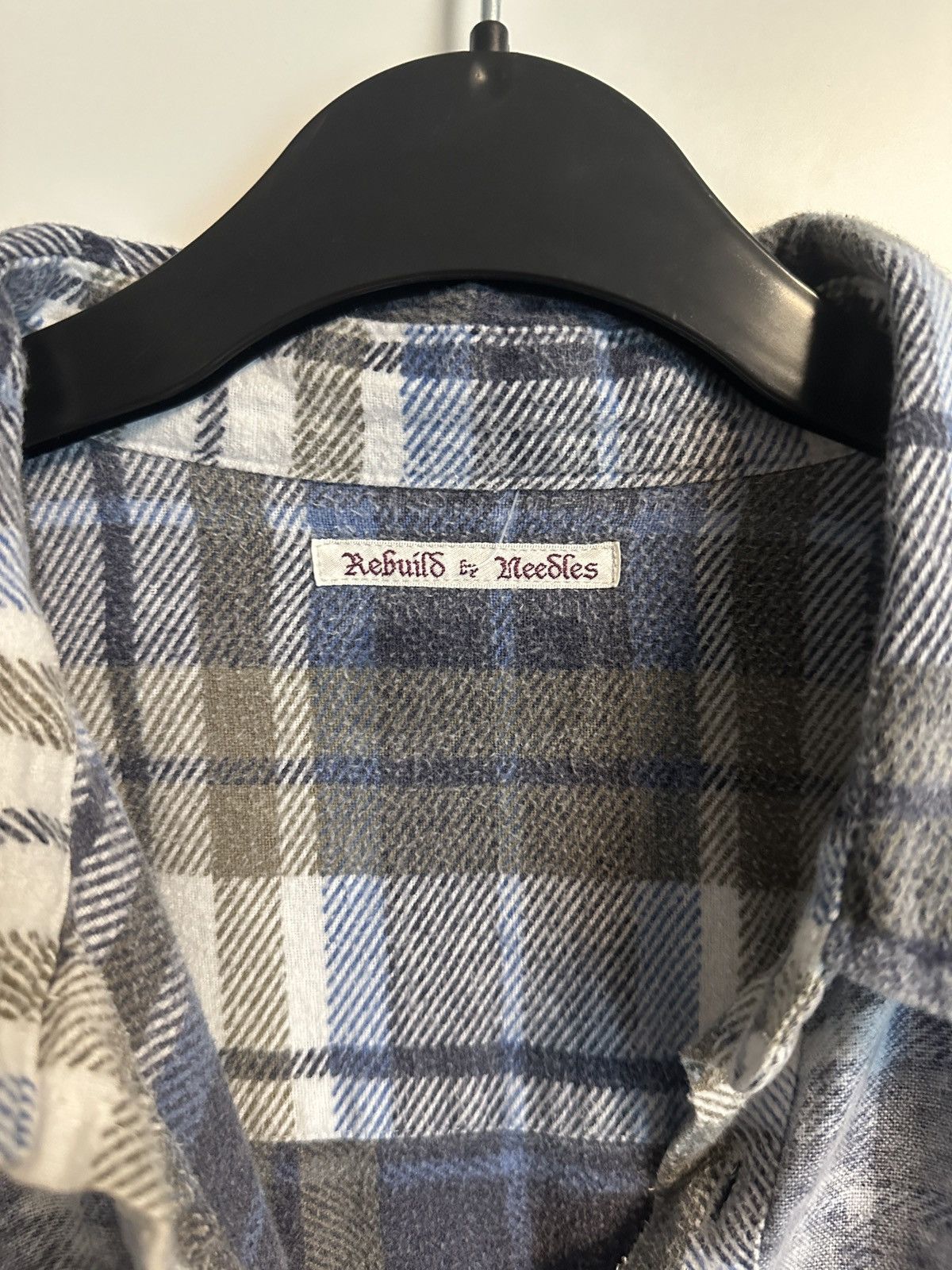 Needles Rebuild by Needles 7 cit Flannel blue white one size fit big Size US L / EU 52-54 / 3 - 2 Thumbnail