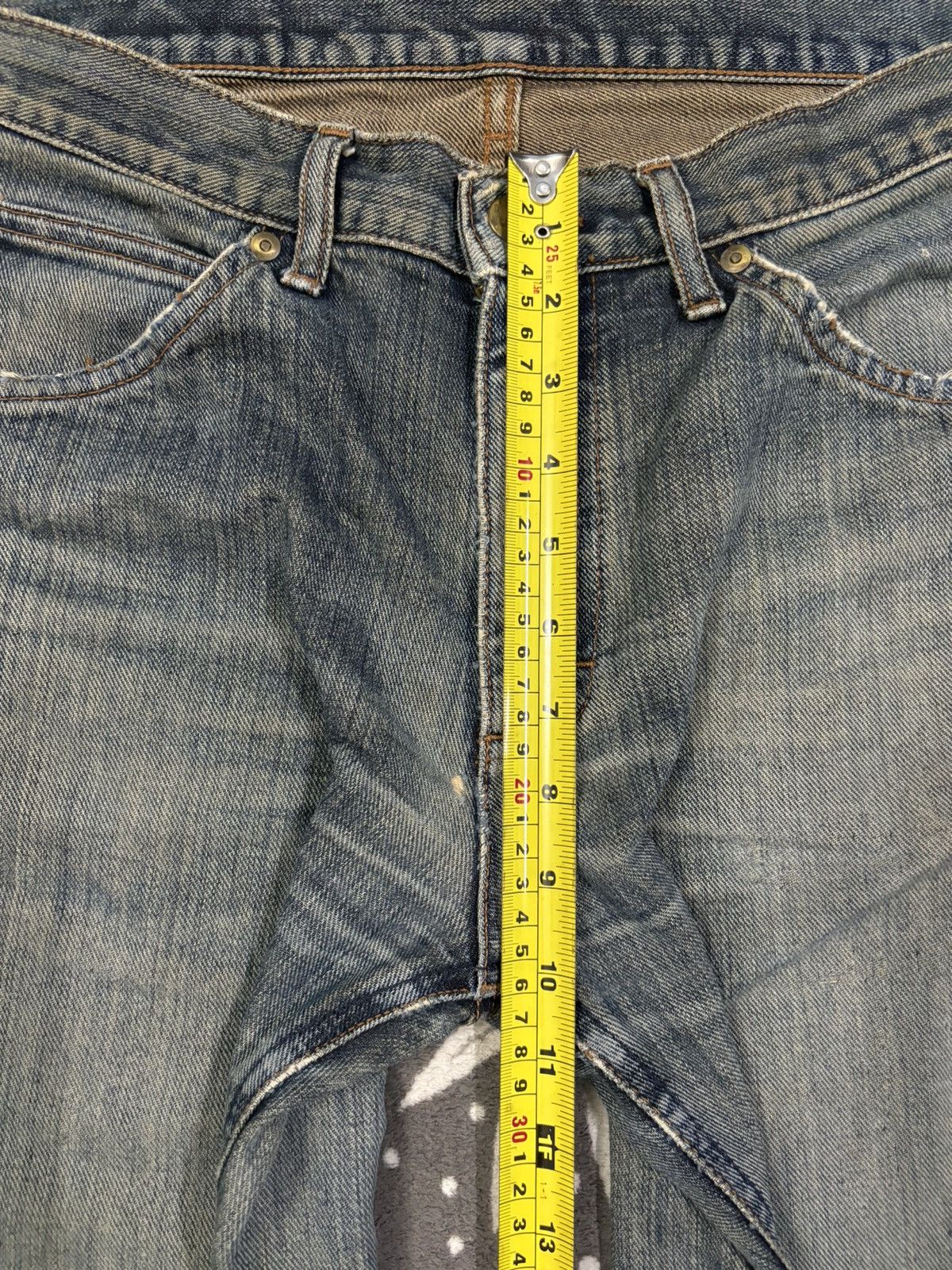 Lee Vintage 90s Lee Flare Bell Bottom Distressed Jeans Size US 30 / EU 46 - 19 Thumbnail