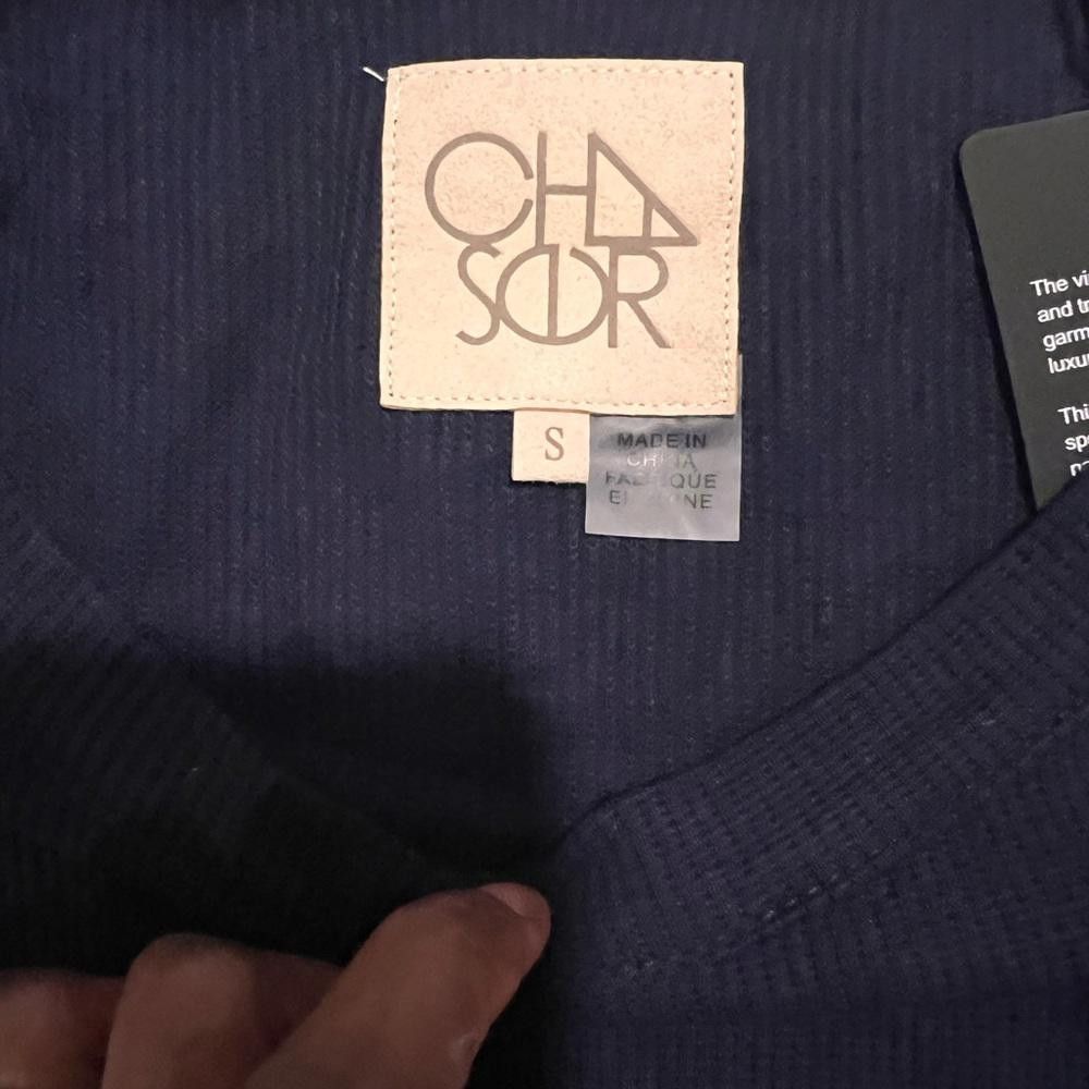 Chase Authentics Chaser Size Small dark blue pullover with button detail Size S / US 4 / IT 40 - 3 Thumbnail
