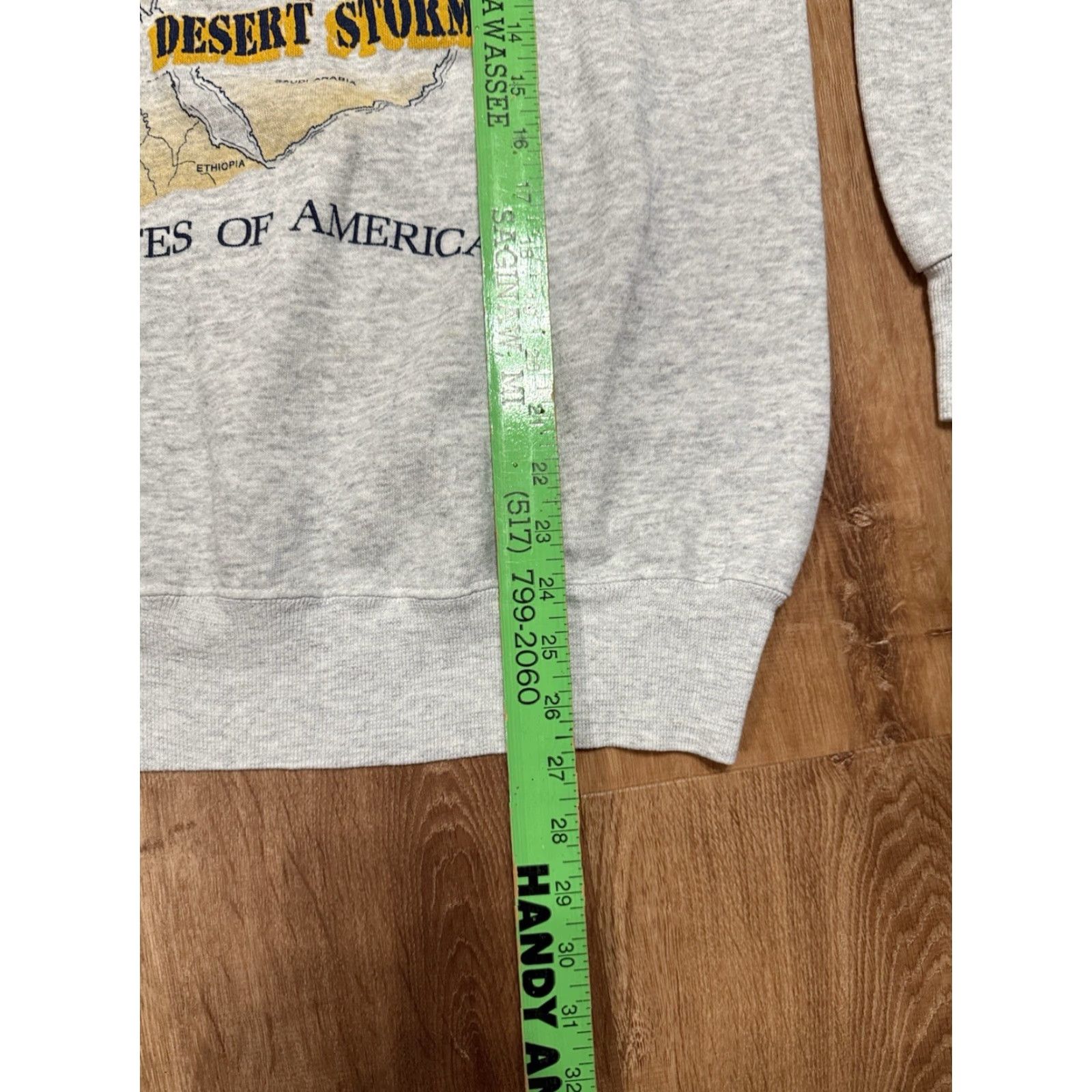 Vintage VINTAGE Operation Desert Storm Sweatshirt Men Medium Grey Map Made in USA Size US M / EU 48-50 / 2 - 7 Thumbnail