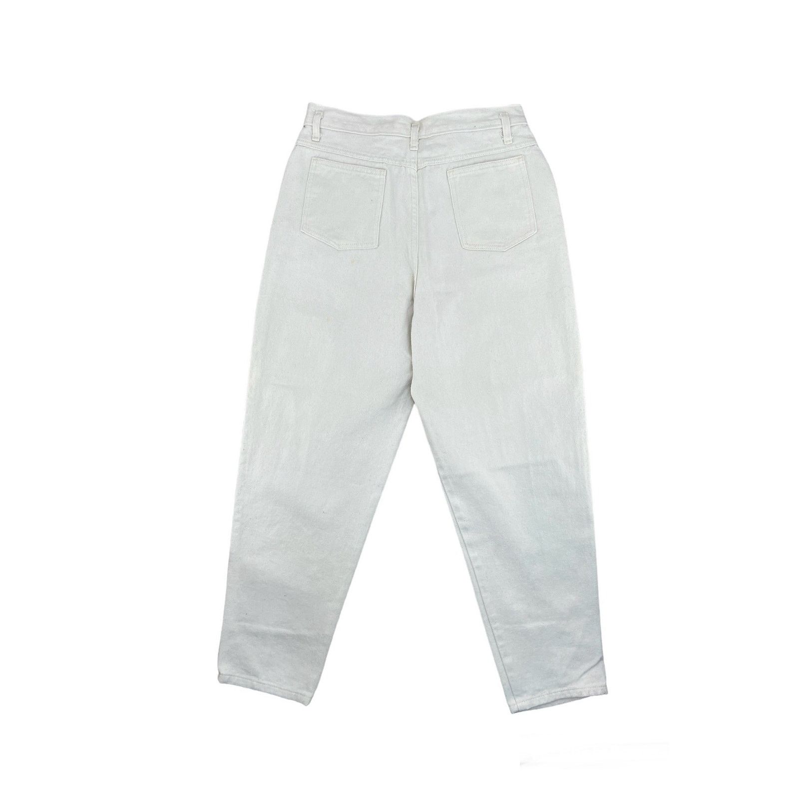 Vintage Vintage Forenza Ivory Denim Jeans Tapered Leg High Waisted Size 34" / US 12 / IT 48 - 9 Thumbnail