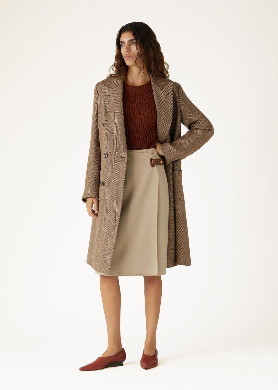 Loro Piana o1srvl11e0225 FAN6753 Keren Skirt in Beige Size 27" / US 4 / IT 40 - 5 Thumbnail