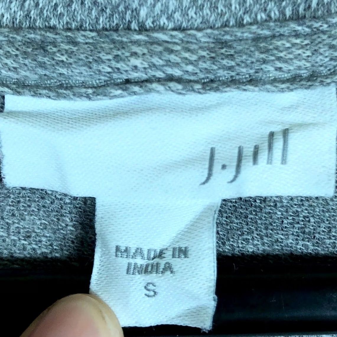 J. Jill J.Jill Sweatshirt Womens Gray V-Neck Long Tunic 100% Cotton Pockets S Small Wrap Pullover Casual Comfort Jersey Knit Sweatshirt Size S / US 4 / IT 40 - 6 Thumbnail